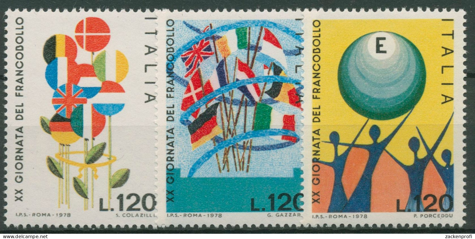 Italien 1978 Tag Der Briefmarke Kinderzeichnungen 1632/34 Postfrisch - 1971-80: Mint/hinged