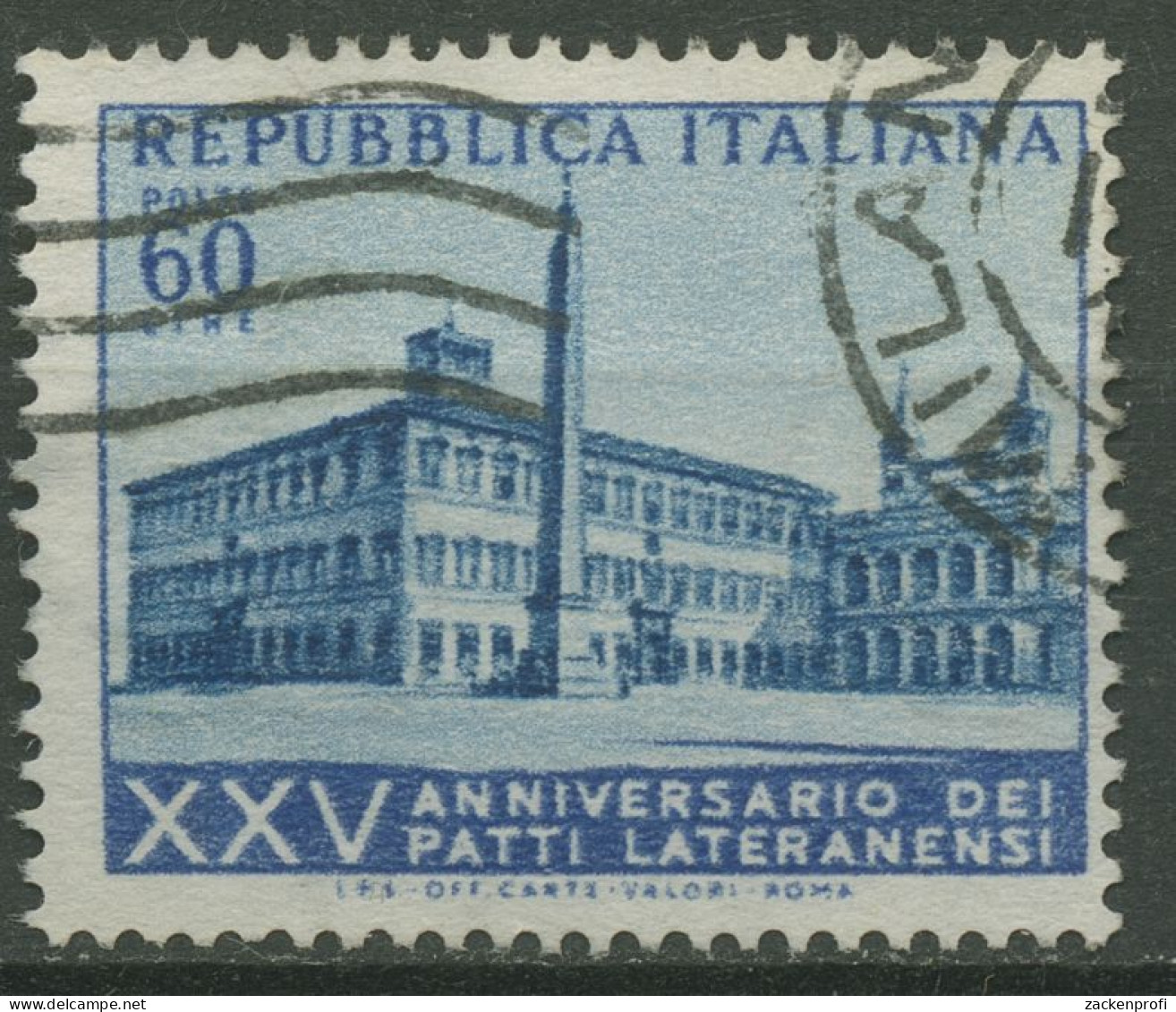 Italien 1953 Lateranenverträge Lateranenpalast Rom 907 Gestempelt - 1946-60: Used