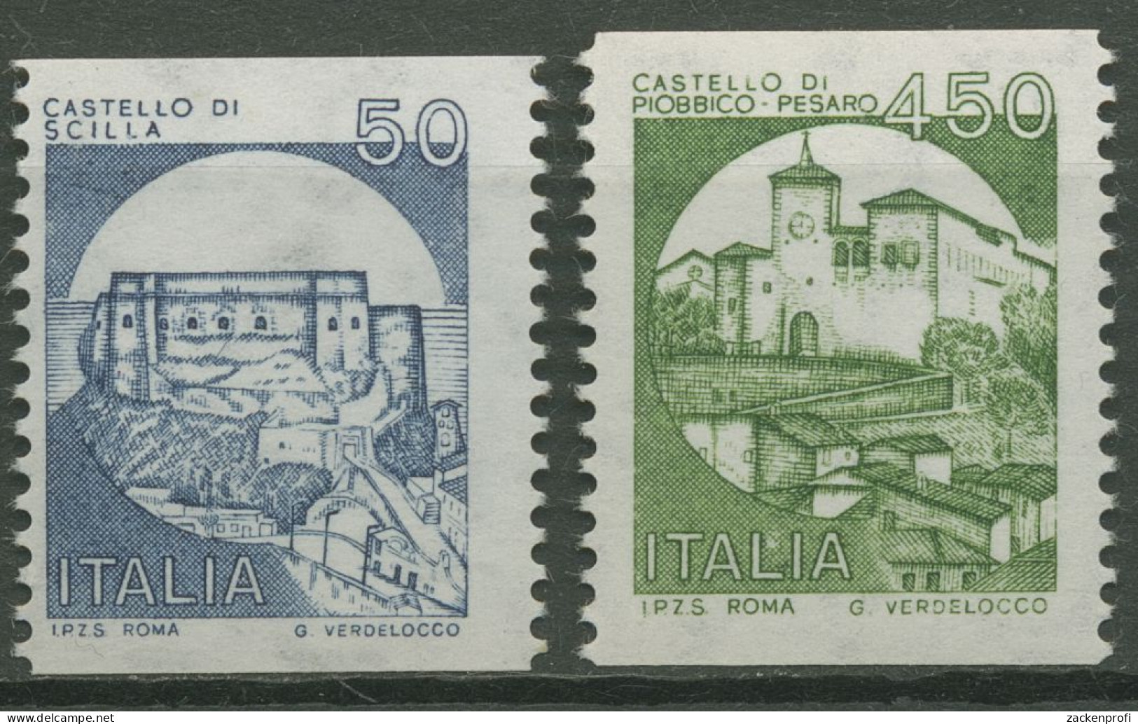 Italien 1985 Burgen Und Schlösser Kastelle 1934/35 Postfrisch - 1981-90: Nieuw/plakker