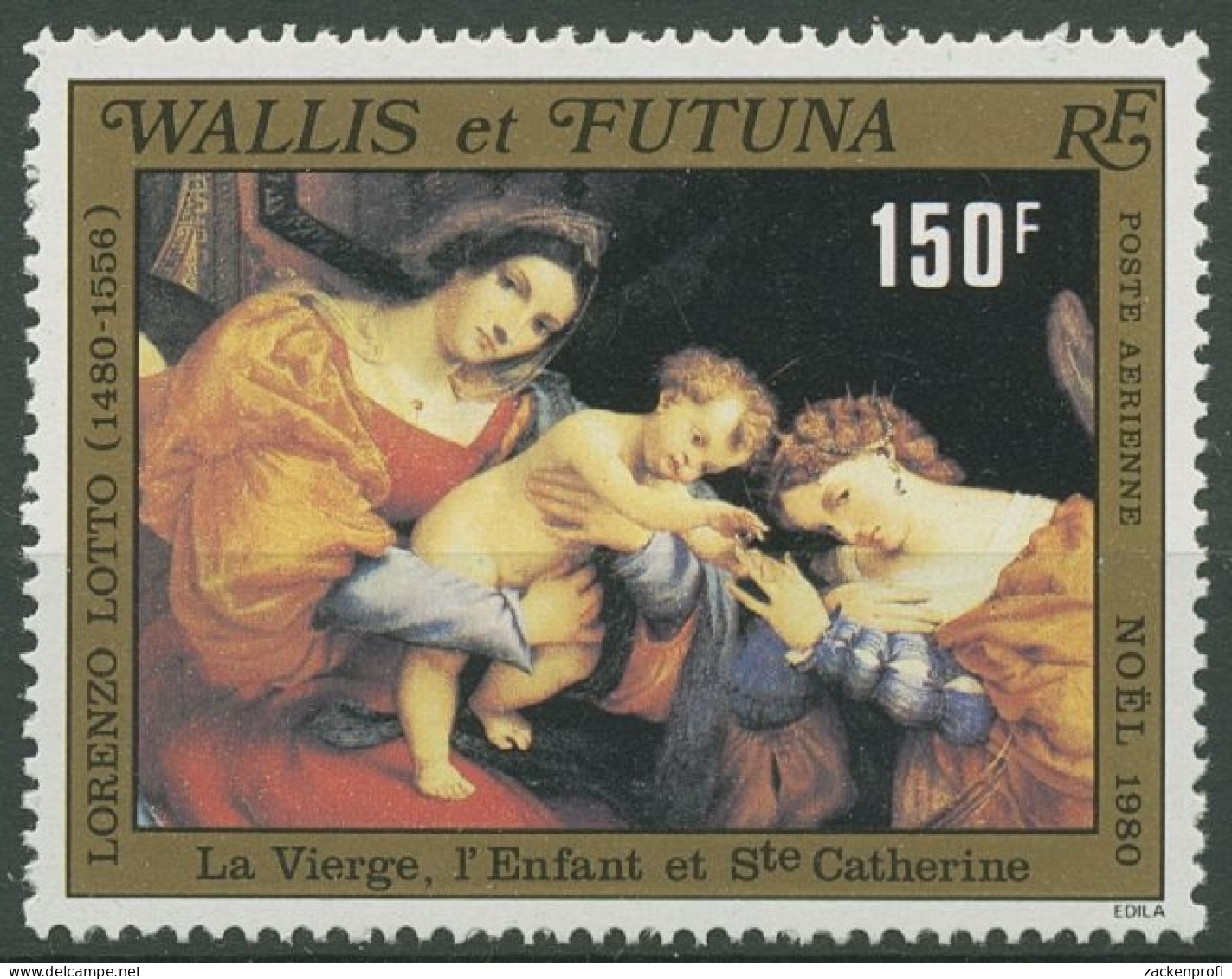 Wallis Und Futuna 1980 Weihnachten Gemälde 385 Postfrisch - Unused Stamps