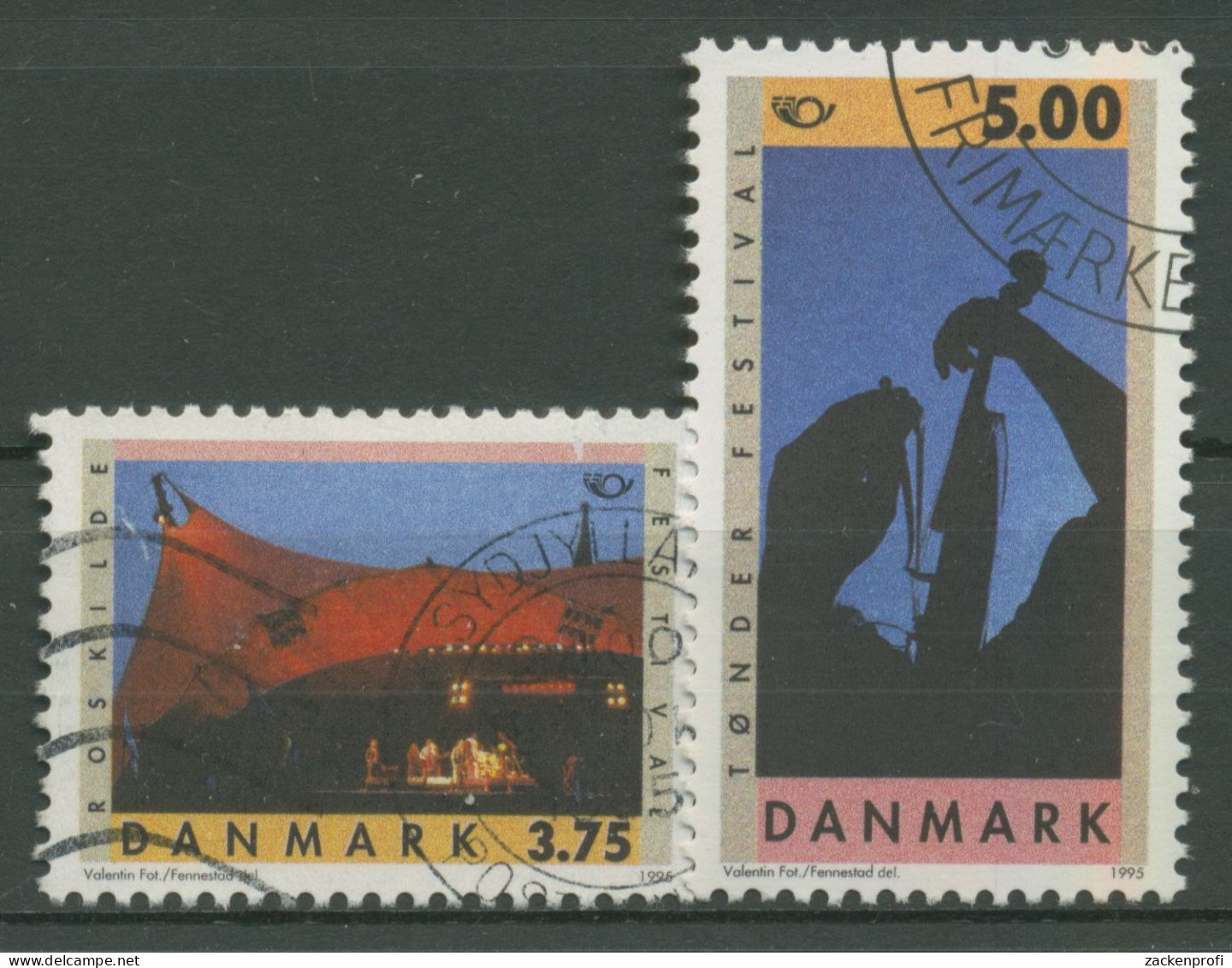 Dänemark 1995 NORDEN Tourismus Musikfestival 1105/06 Gestempelt - Oblitérés