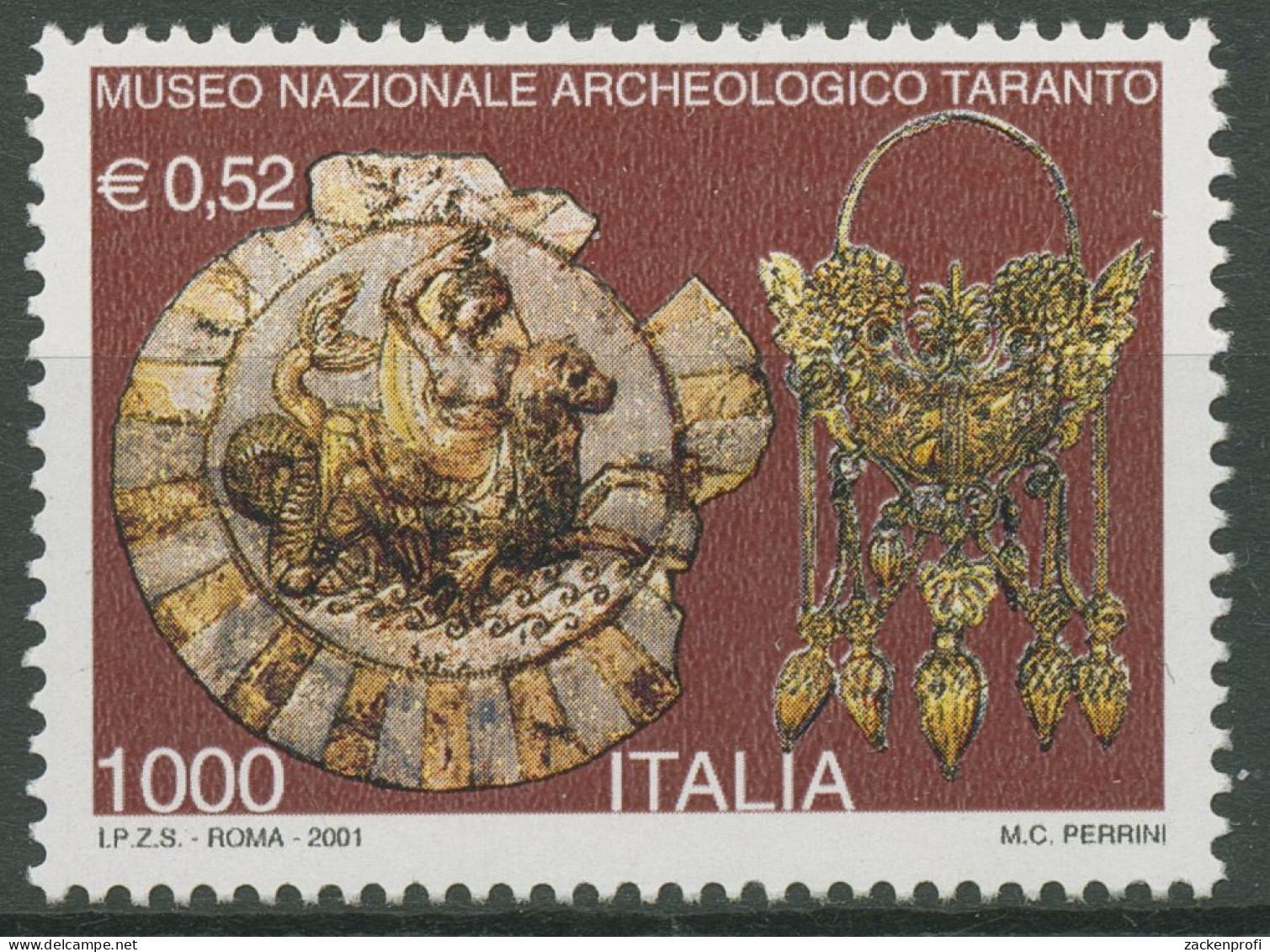 Italien 2001 Kunstschätze Etui Ohrhänger 2791 Postfrisch - 2001-10: Mint/hinged