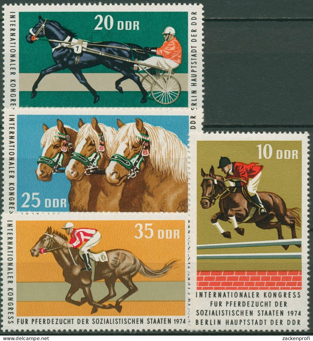 DDR 1974 Tiere Pferde Pferdezucht 1969/72 Postfrisch - Neufs