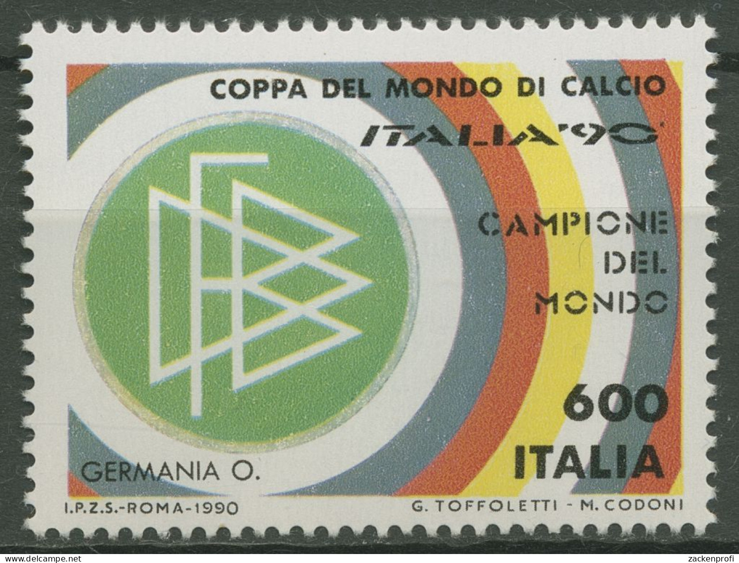 Italien 1990 Fußball-WM DFB-Emblem 2157 Postfrisch - 1981-90: Nieuw/plakker