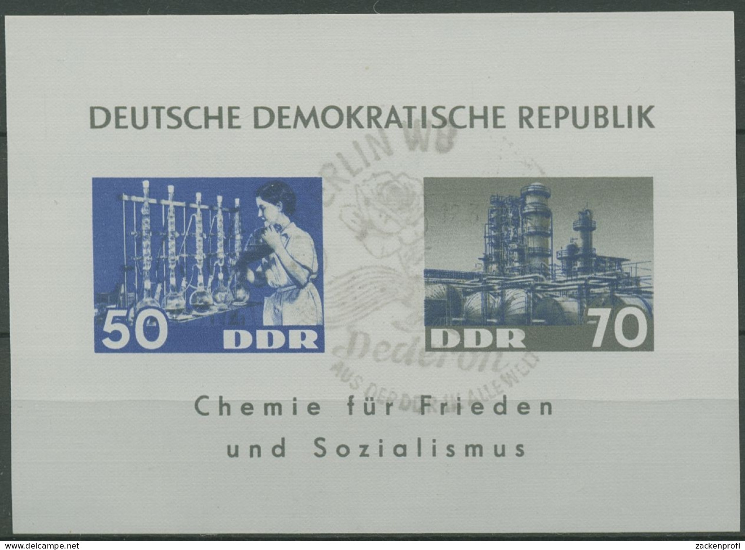 DDR 1963 Chemische Industrie Block 18 Sonderstempel Gestempelt (C96712) - Autres & Non Classés