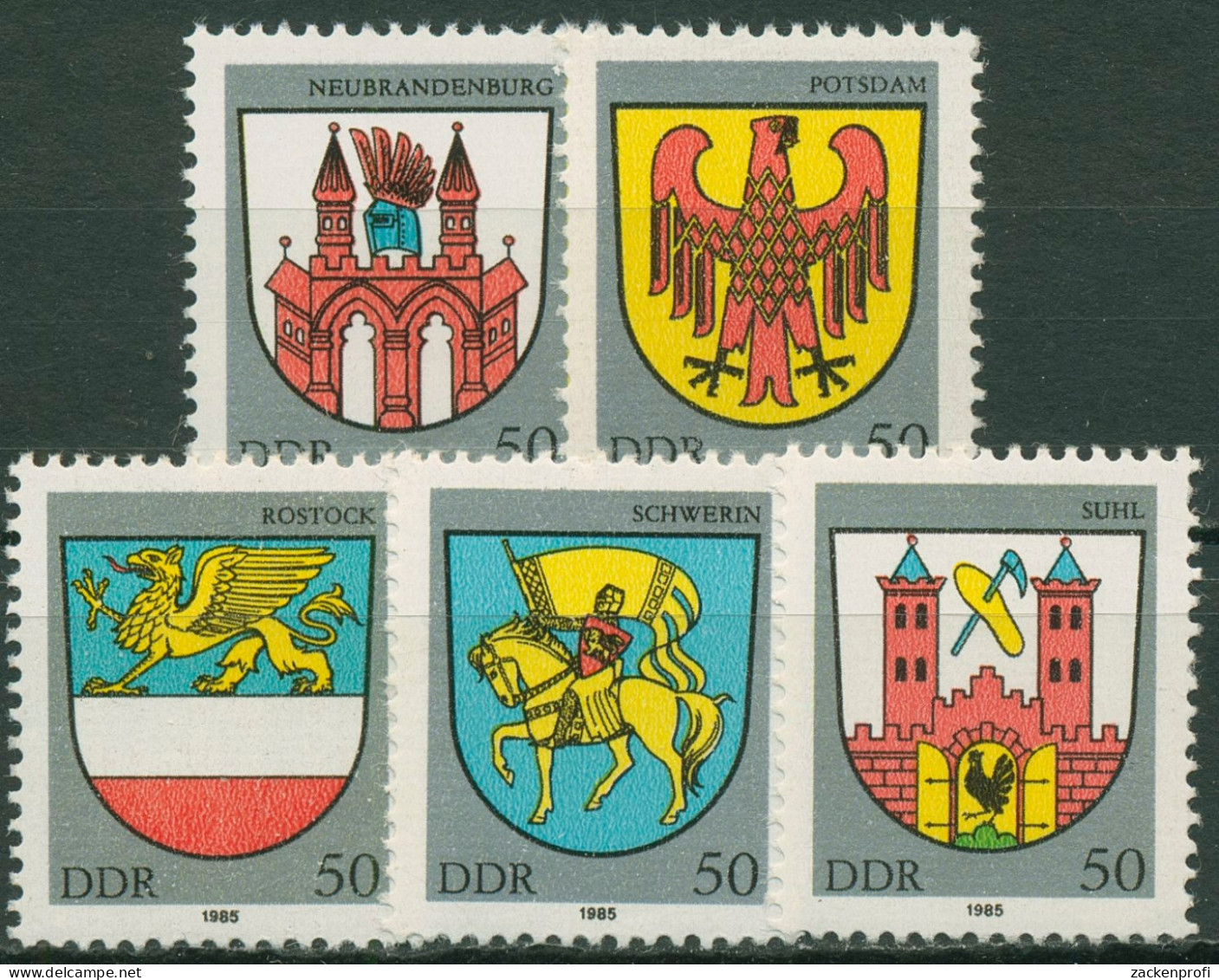 DDR 1985 Stadtwappen 2934/38 Postfrisch - Ungebraucht