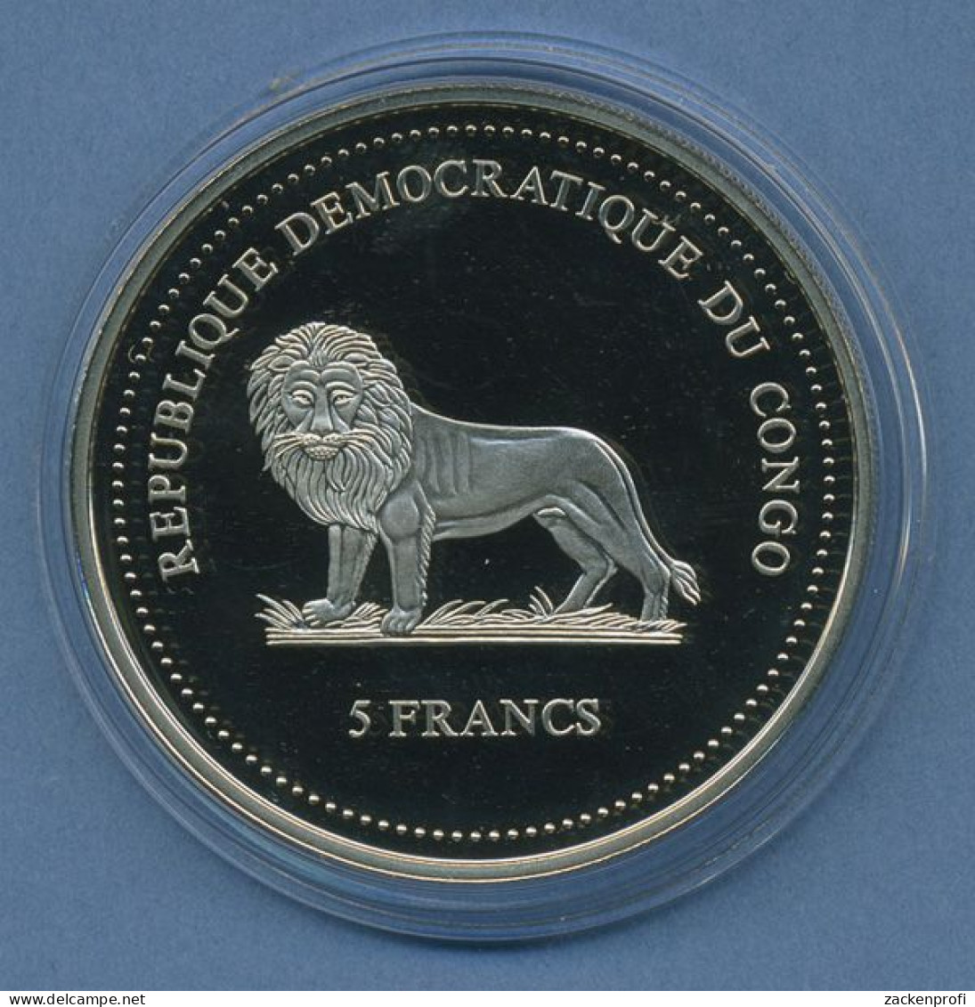 Kongo 5 Franc, 2005 Tierschutz Fische, Farbig, KM 180 PP In Kapsel (m4551) - Congo (République Démocratique 1998)