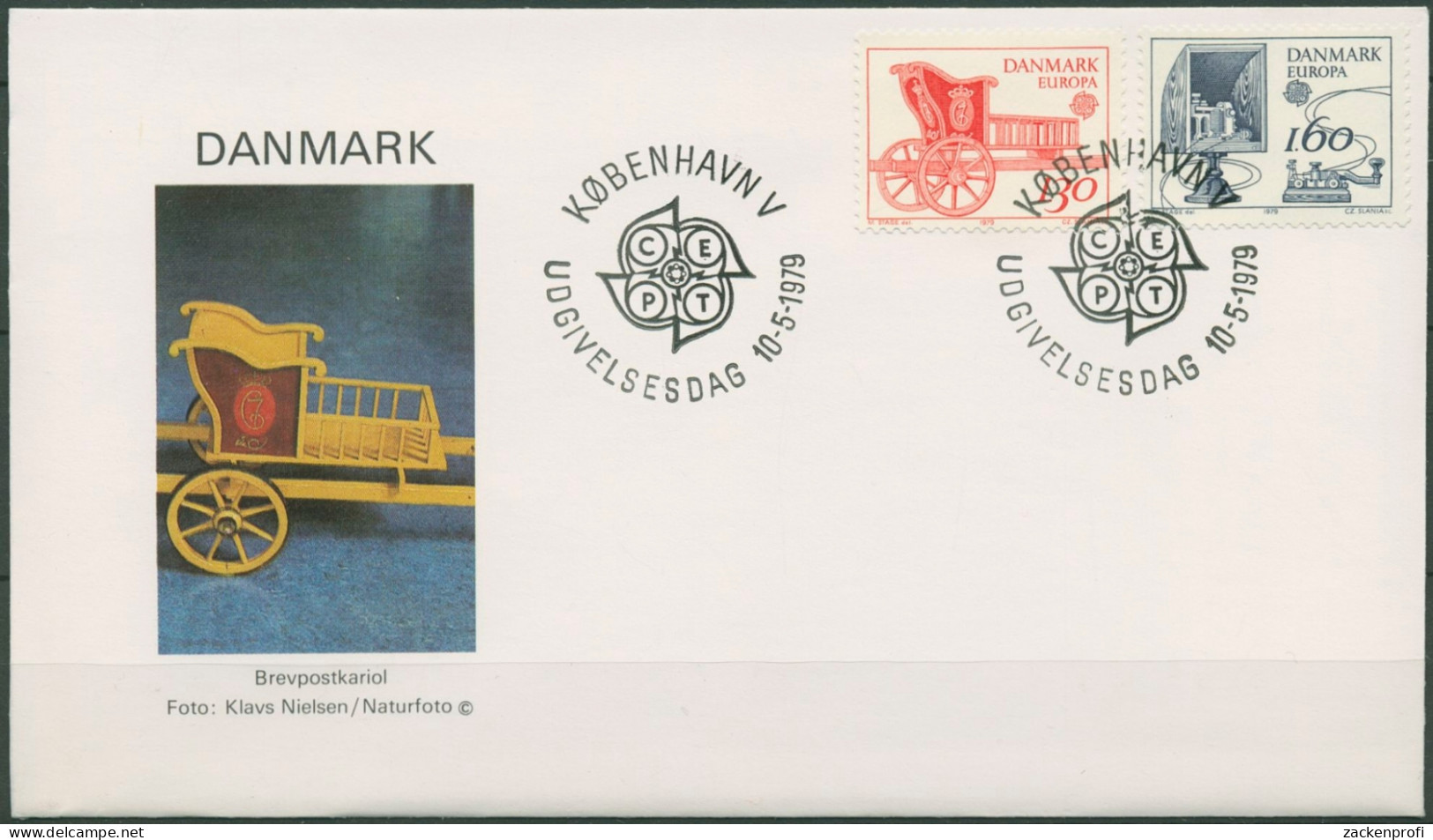 Dänemark 1979 Europa CEPT Post-/Fernmeldewesen Ersttagsbrief 686/87 FDC (X96618) - FDC