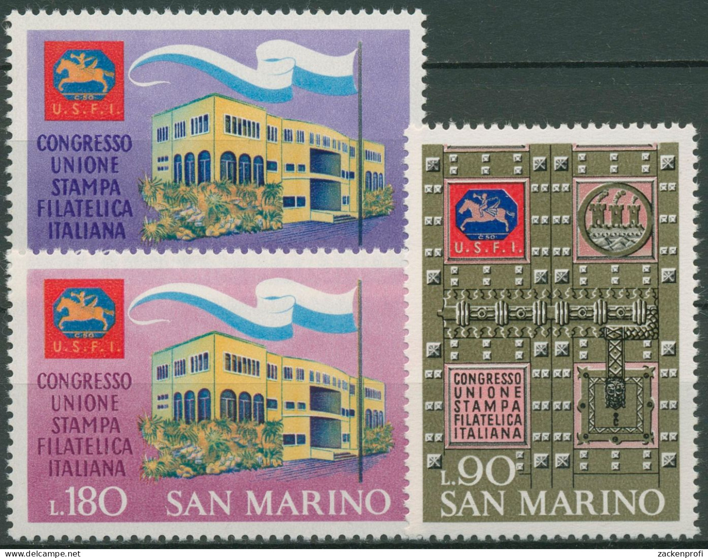 San Marino 1971 Philatelistische Presse In Italien 977/79 Postfrisch - Ungebraucht