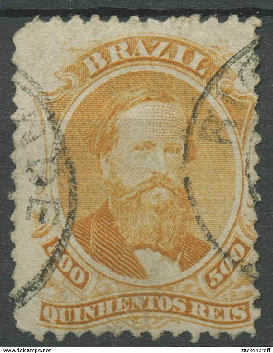 Brasilien 1866 Kaiser Pedro II. 29, Kleine Fehler, Gestempelt - Gebraucht