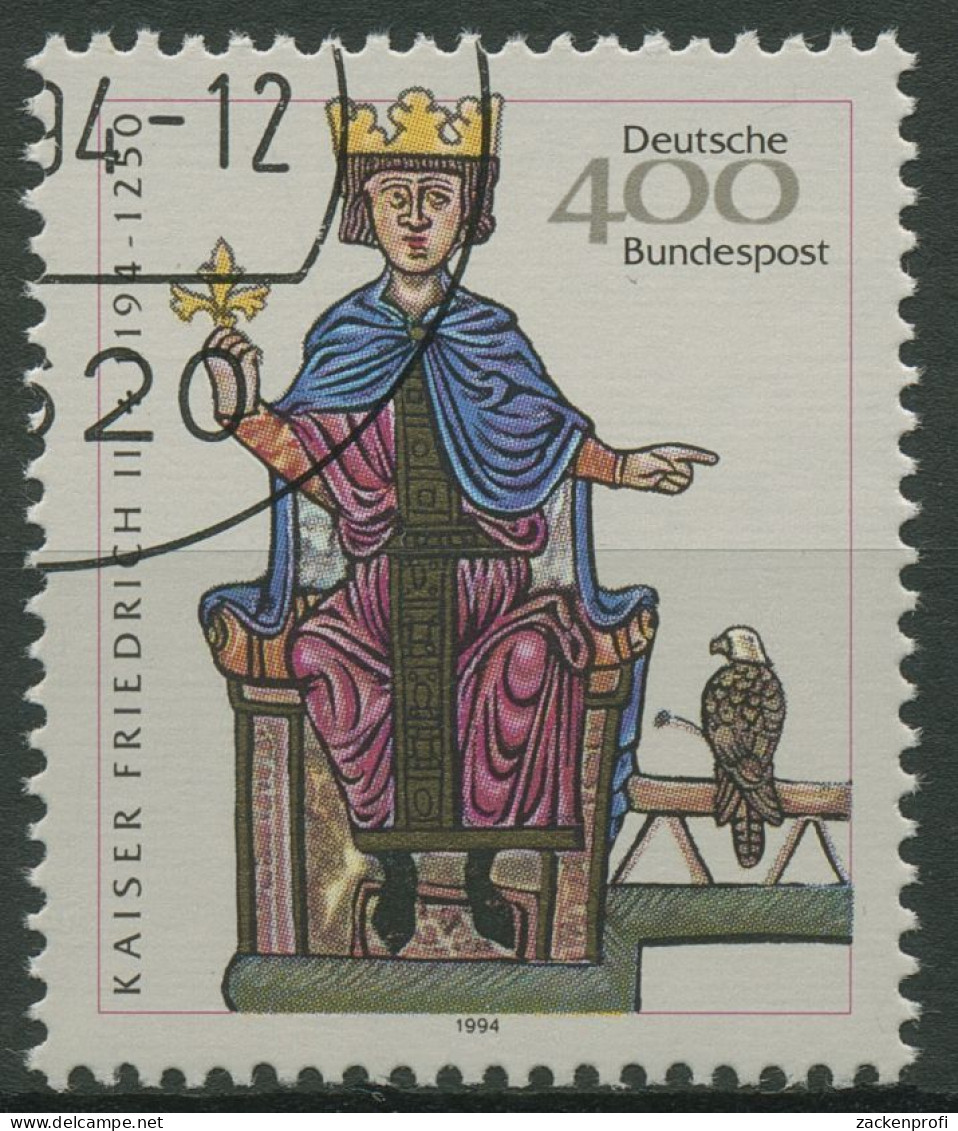 Bund 1994 Kaiser Friedrich II. 1738 Gestempelt - Gebraucht