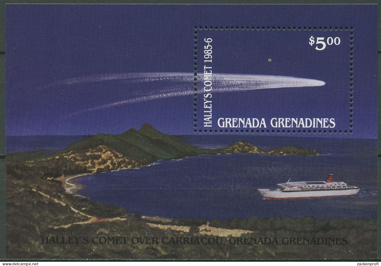 Grenada-Grenadinen 1986 Halleyscher Komet Block 107 Postfrisch (C97264) - Grenade (1974-...)