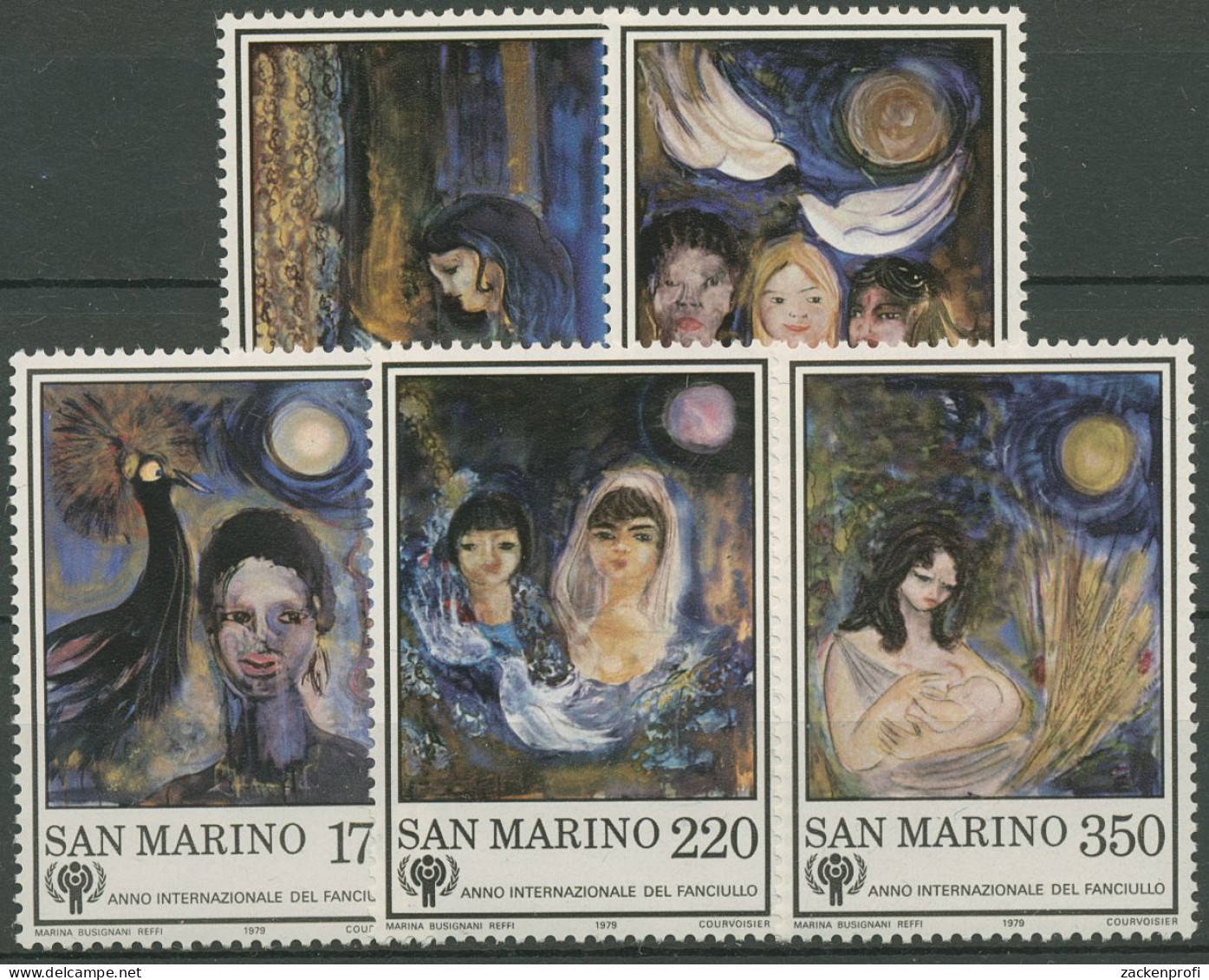 San Marino 1979 Jahr Des Kindes Gemälde 1182/86 Postfrisch - Ungebraucht