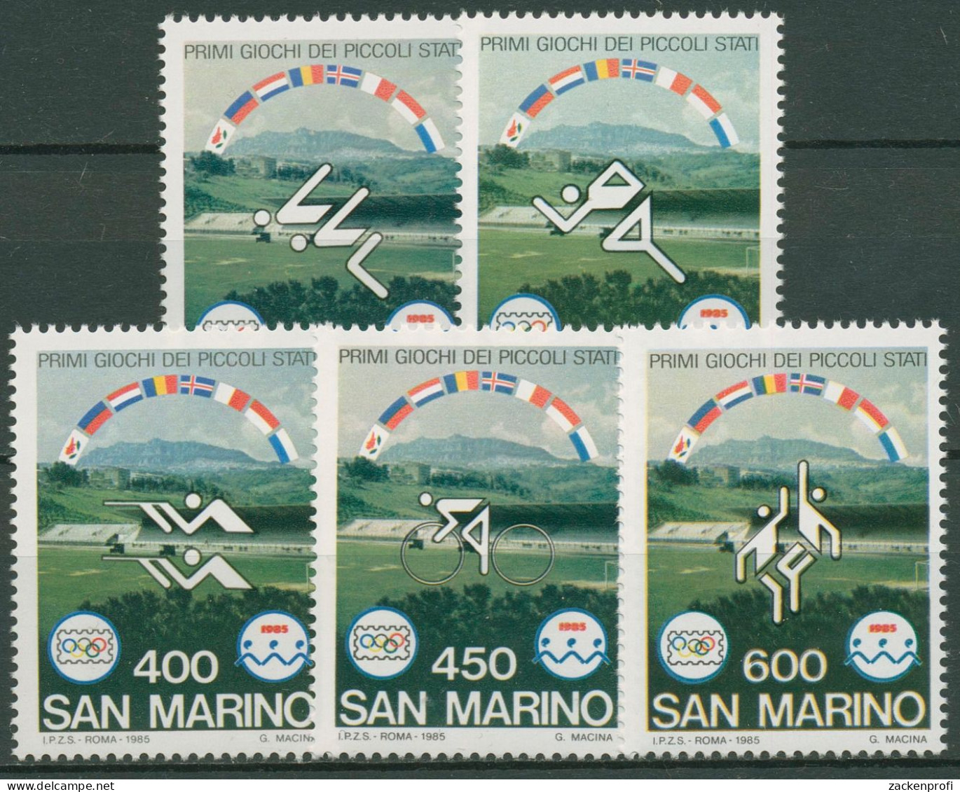 San Marino 1985 Sportspiele 1316/20 Postfrisch - Unused Stamps