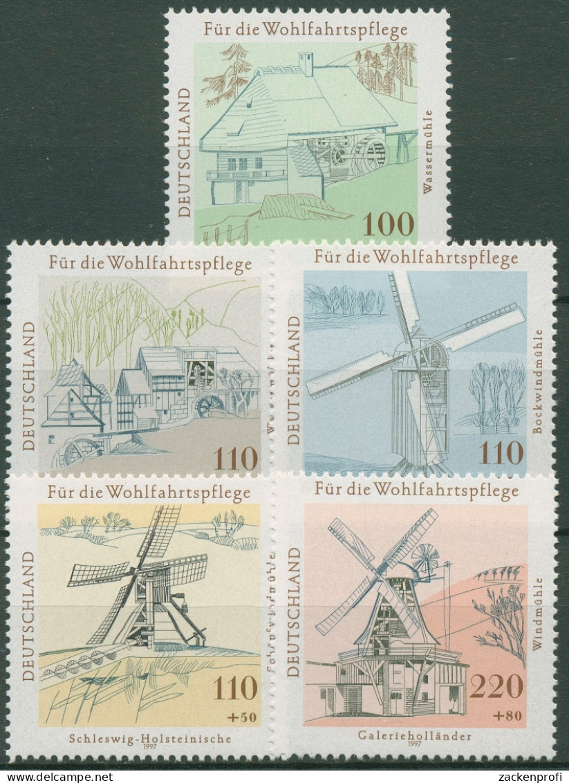 Bund 1997 Wasser-und Windmühlen 1948/52 Postfrisch - Ungebraucht