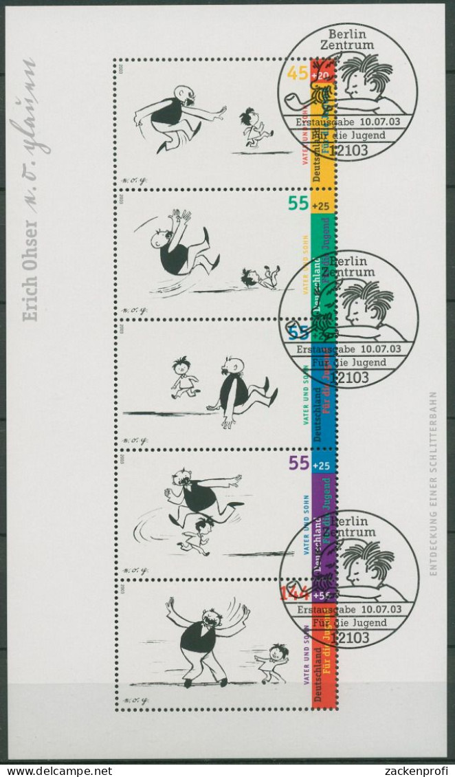 Bund 2003 Jugend Vater & Sohn Block 63 ESST Berlin Gestempelt (C98862) - Other & Unclassified