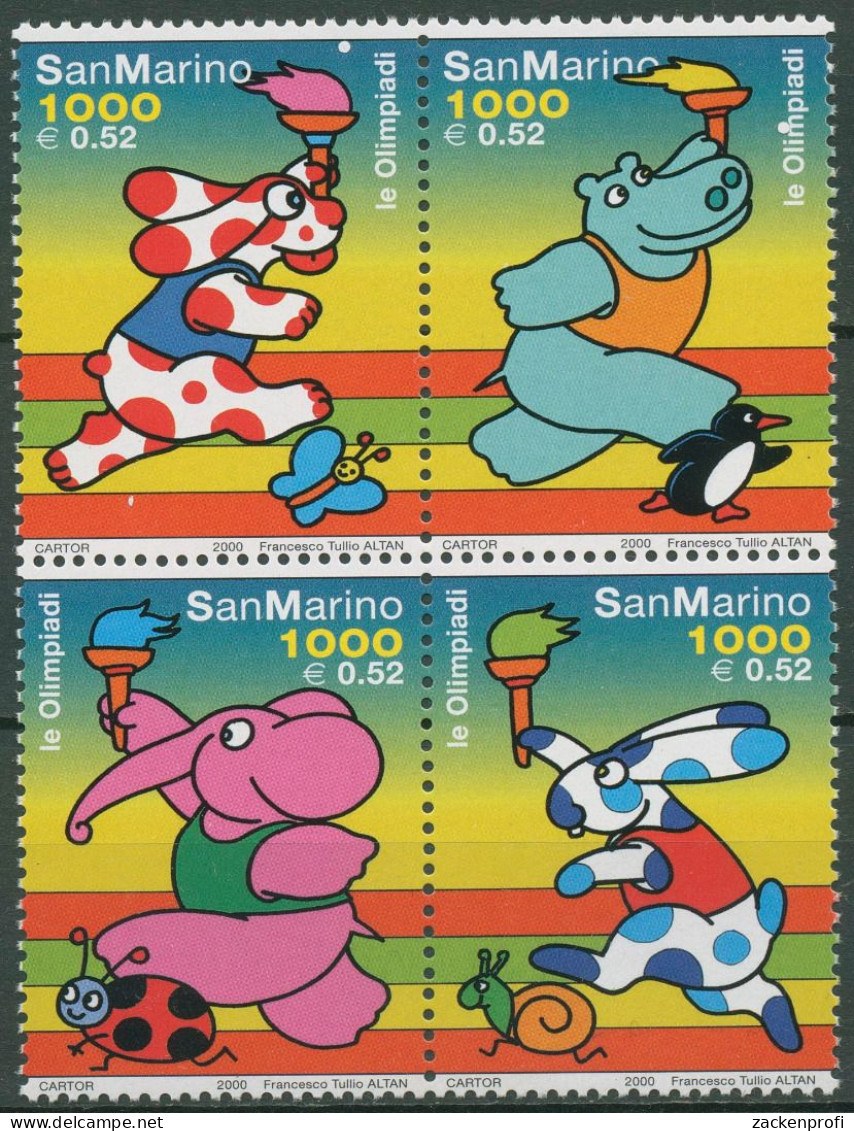 San Marino 2000 Olympische Sommerspiele Sydney 1893/96 ZD Postfrisch - Nuovi