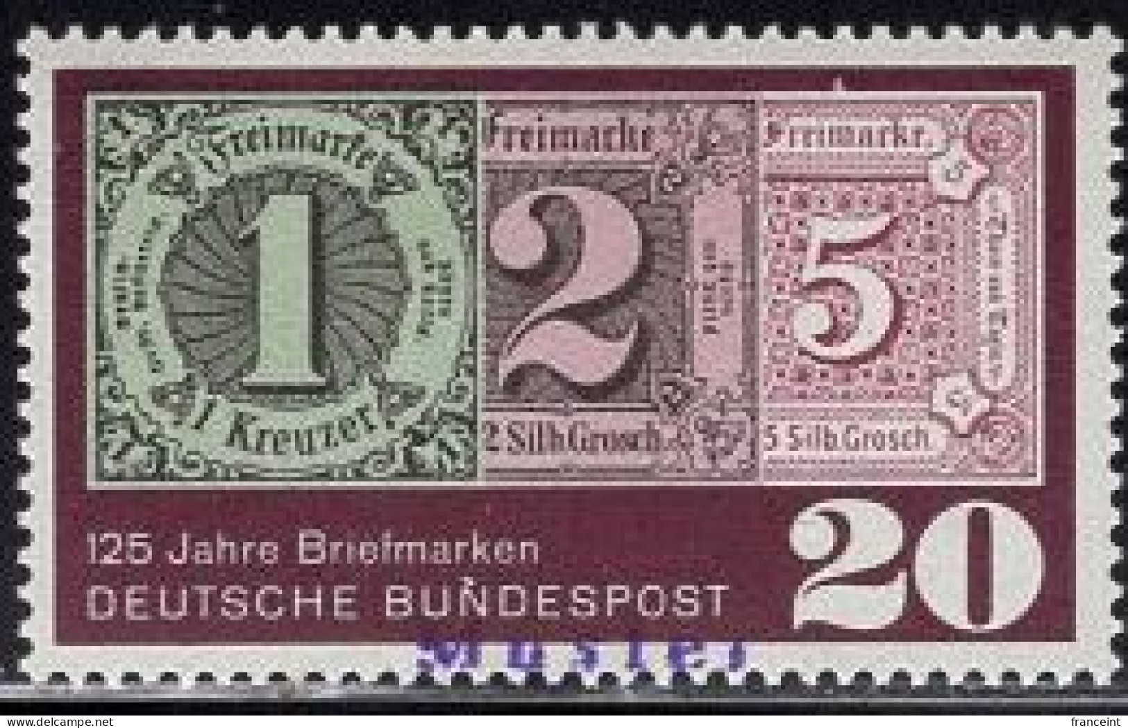 GERMANY(1965) Early Postage Stamps. MUSTER (specimen) Overprint. Scott No 933.. - Autres & Non Classés