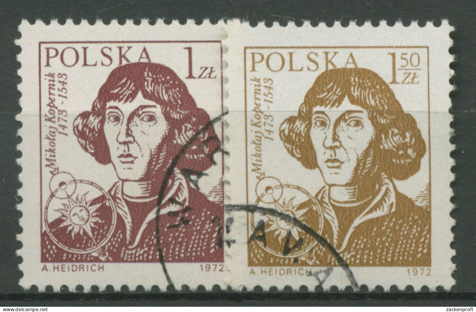 Polen 1972 Nikolaus Kopernikus 2230/31 Gestempelt - Used Stamps