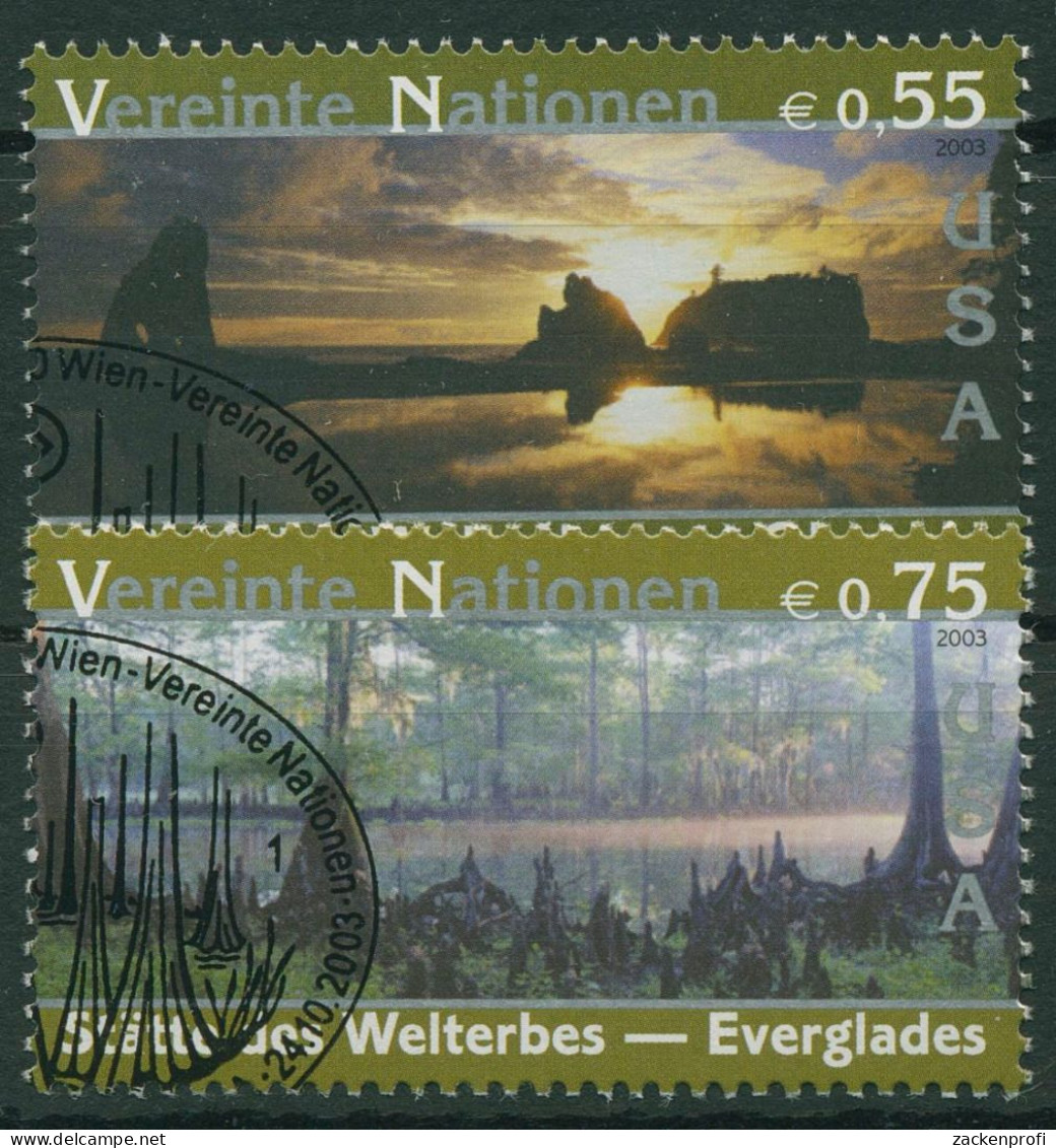 UNO Wien 2003 UNESCO USA Nationalparks 397/98 Gestempelt - Used Stamps