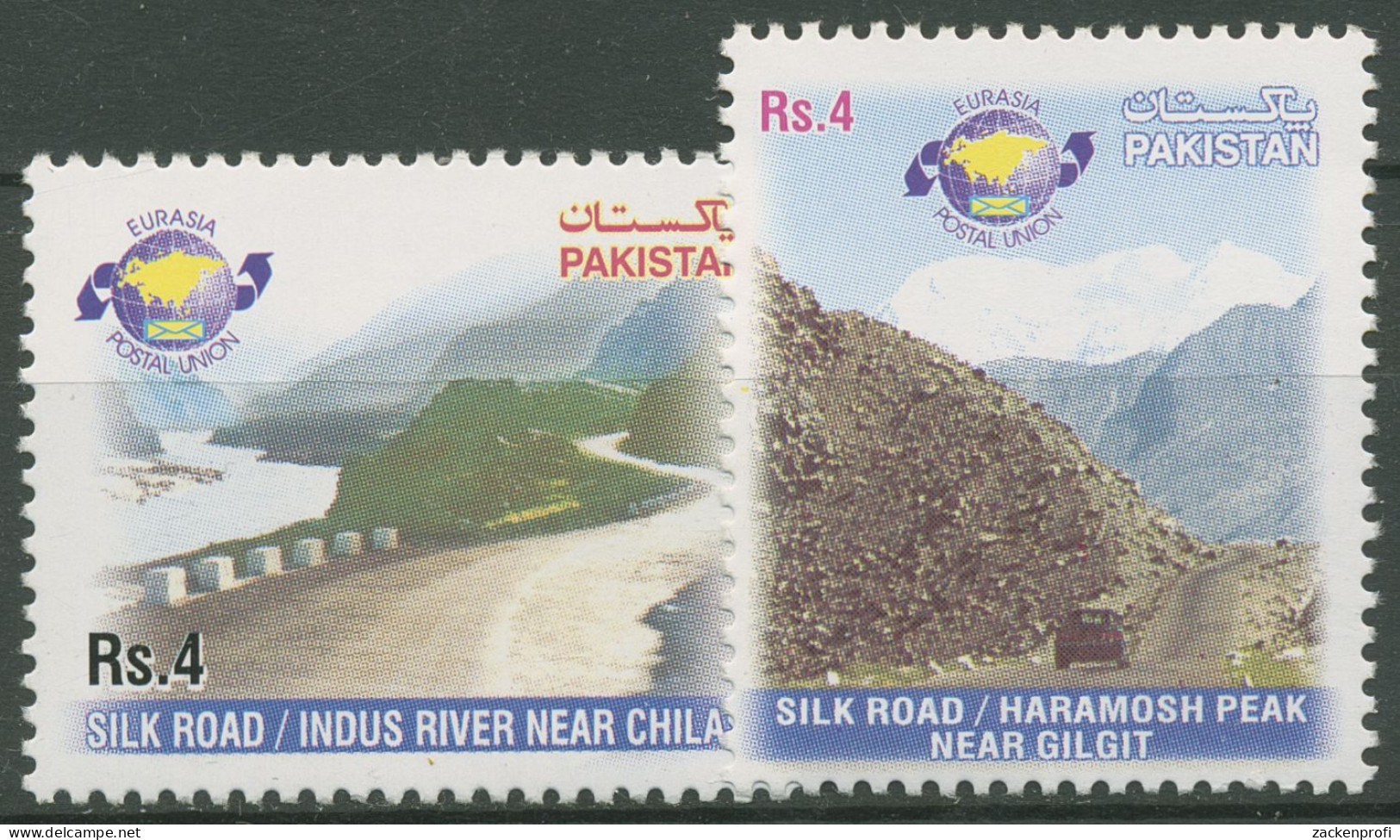 Pakistan 2004 Eurasische Postunion Seidenstraße 1212/13 Postfrisch - Pakistan