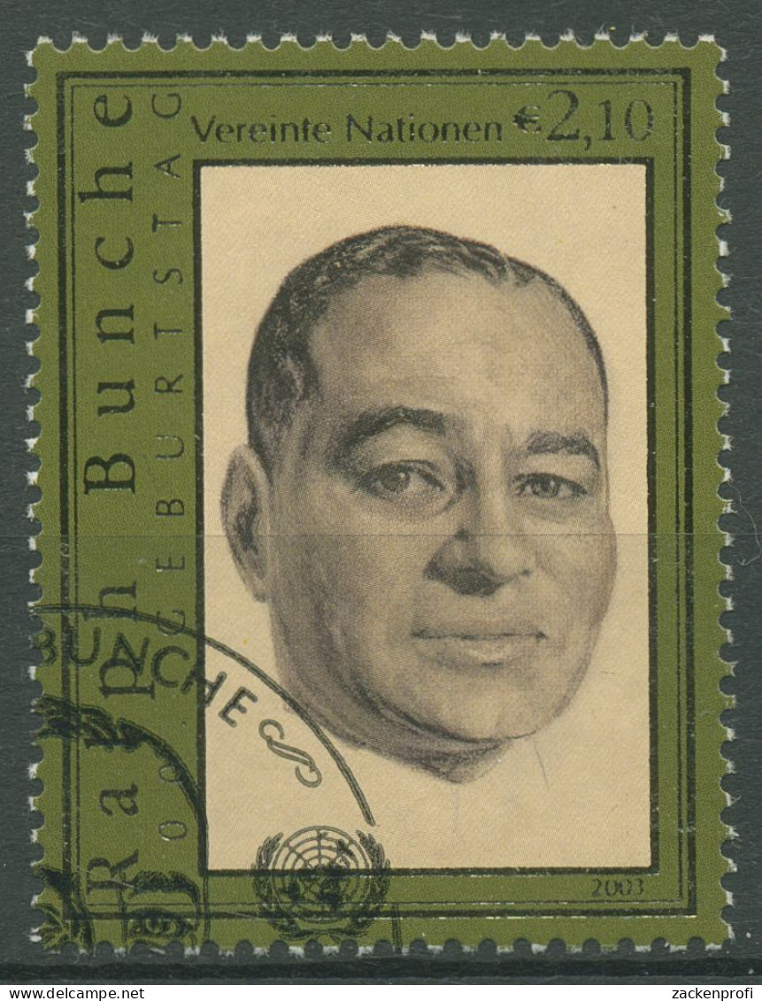 UNO Wien 2003 Friedensnobelpreis Ralph Bunche 395 Gestempelt - Oblitérés