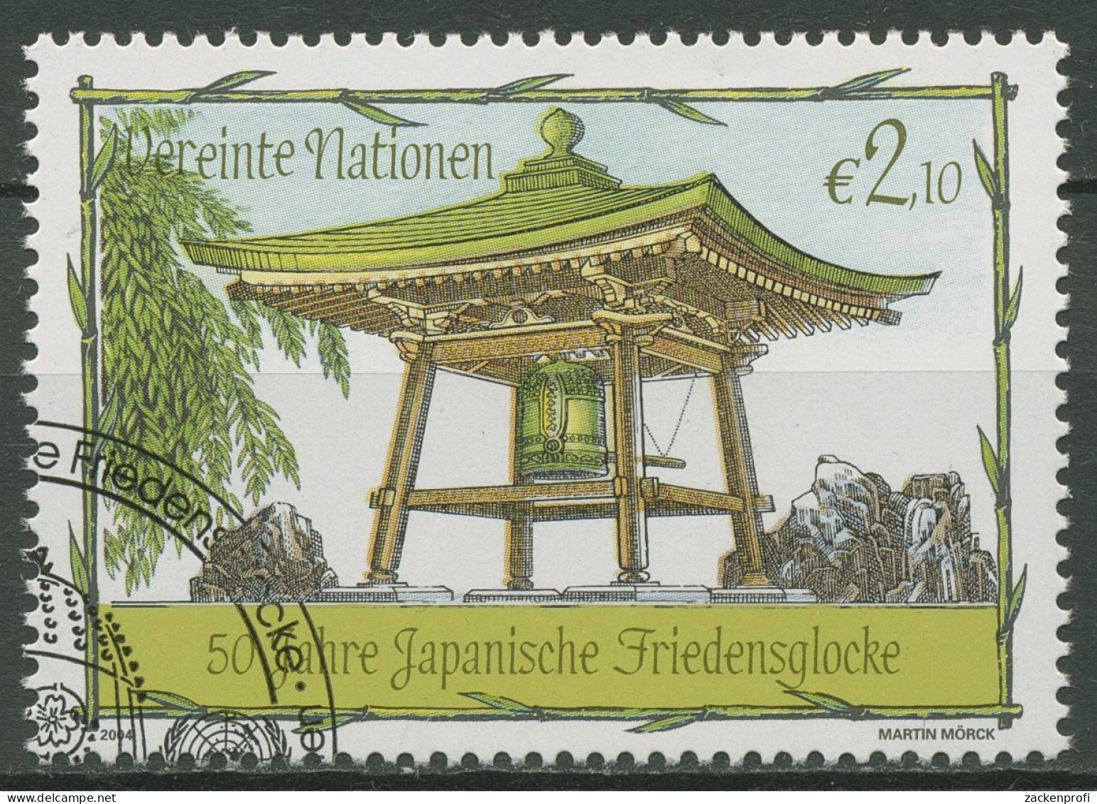 UNO Wien 2004 Japanische Friedensglocke 419 Gestempelt - Gebruikt