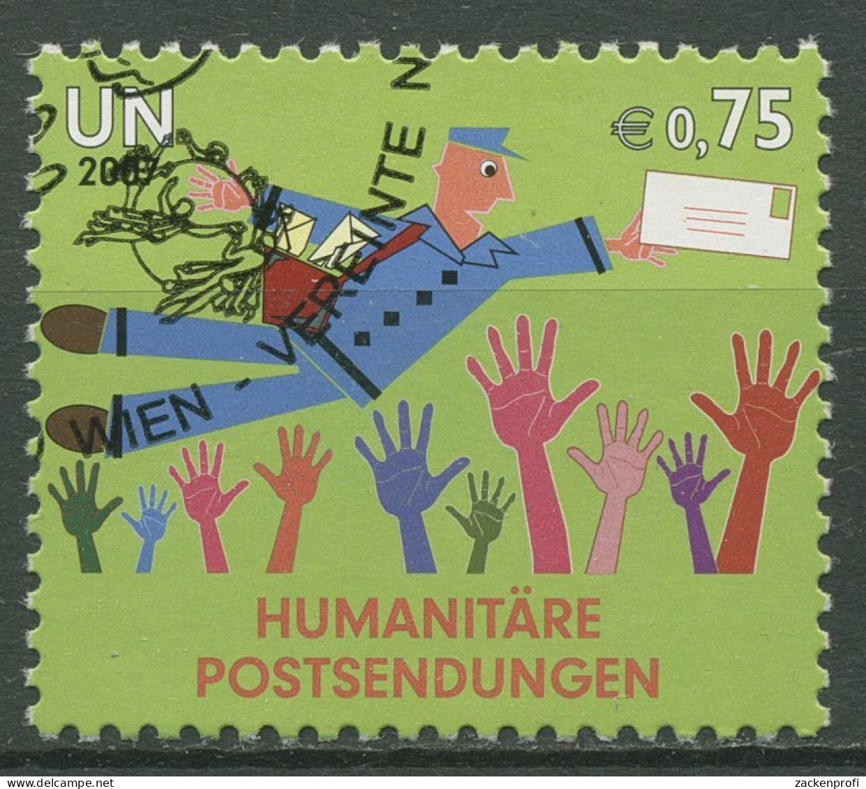 UNO Wien 2007 Postsendungen Briefträger 512 Gestempelt - Usati