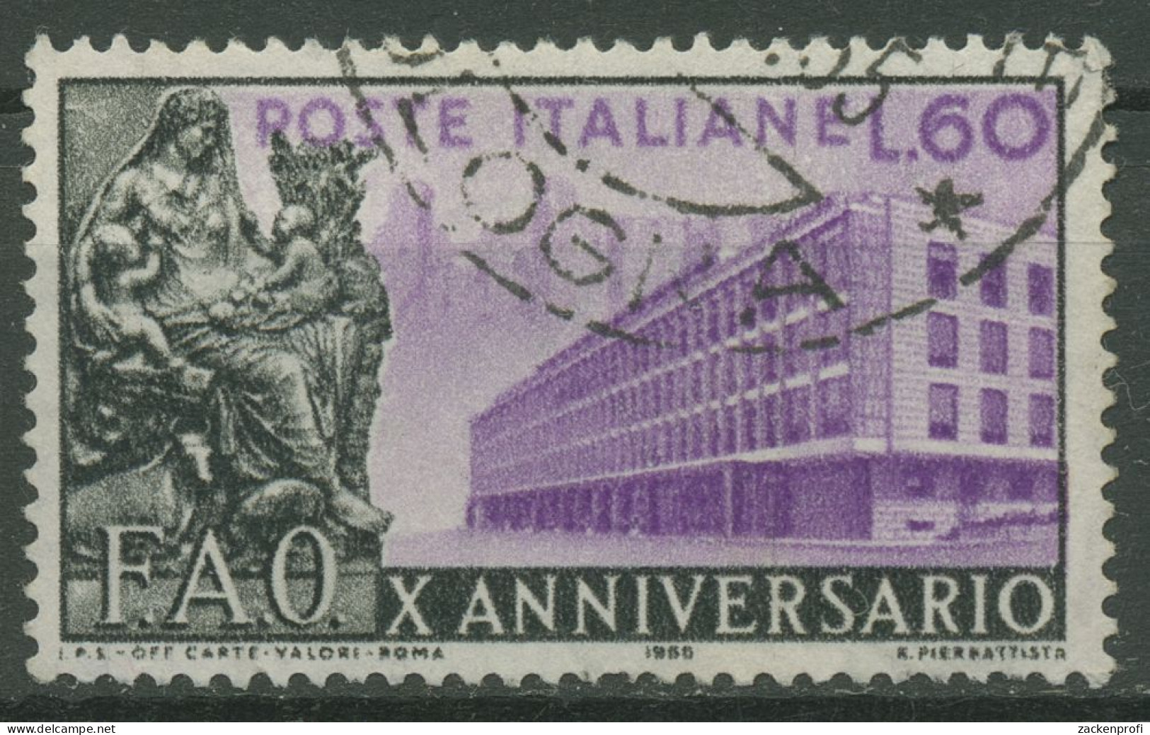 Italien 1955 Welternährungsorganisation FAO 950 Gestempelt - 1946-60: Gebraucht