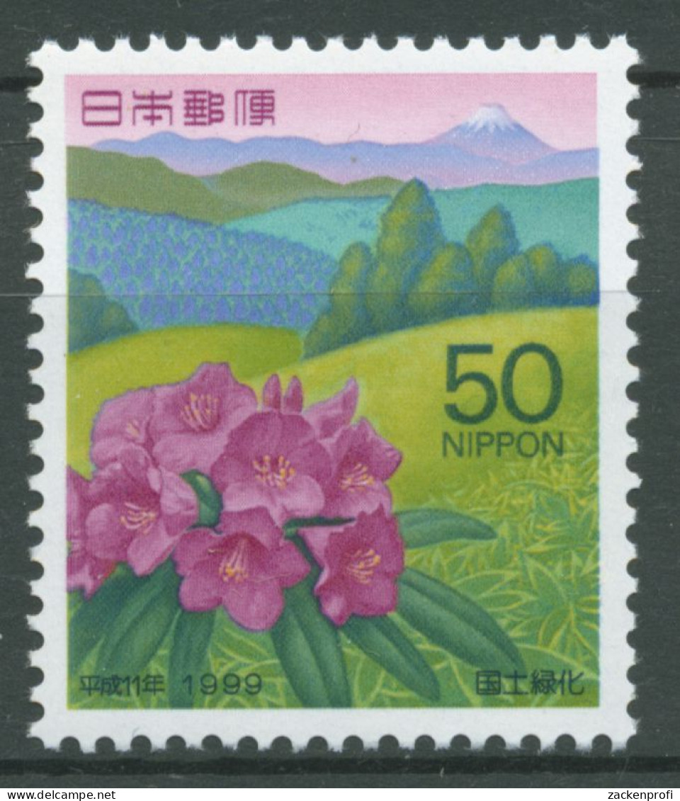 Japan 1999 Aufforstungskampagne Rhododendron Berge 2691 Postfrisch - Ungebraucht