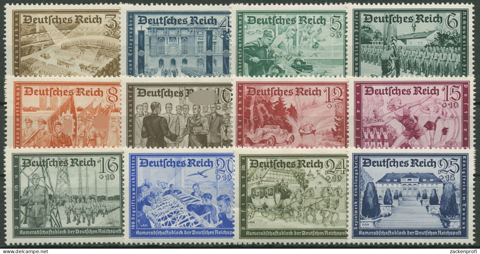 Deutsches Reich 1939 Kameradschaftsblock Der Dt. Reichspost 702/13 Postfrisch - Neufs