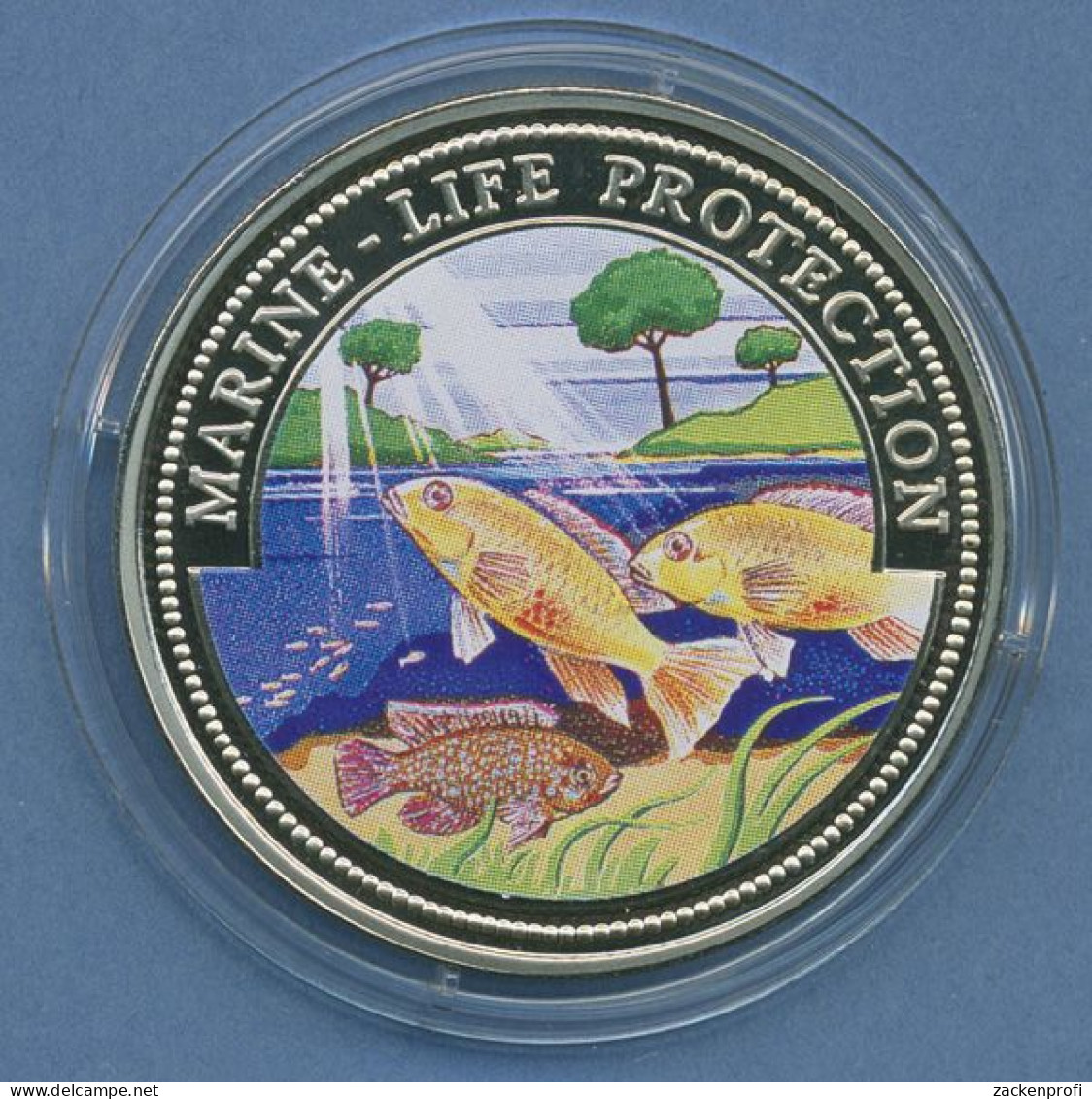Liberia 1 Dollar 1999 Mereresschutz Fische, Farbig, KM 571 PP In Kapsel (m4568) - Liberia