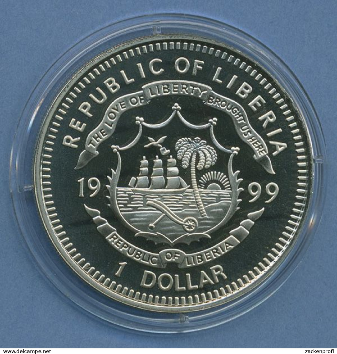 Liberia 1 Dollar 1999 Mereresschutz Fische, Farbig, KM 571 PP In Kapsel (m4568) - Liberia