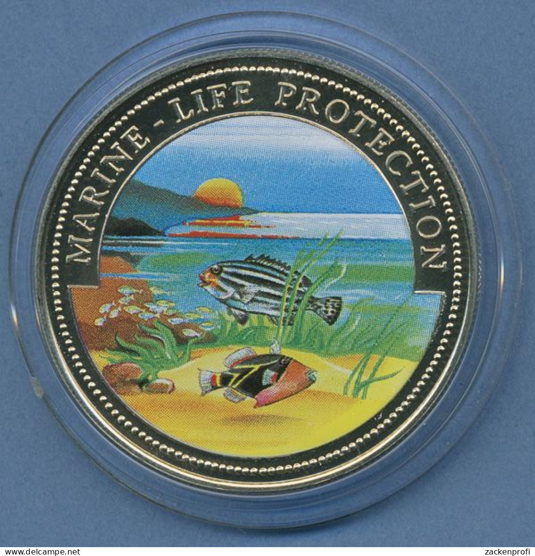 Somalia 10 Dollar 1998 Meeresschutz Fische, Farbig, PP In Kapsel (m4556) - Somalië