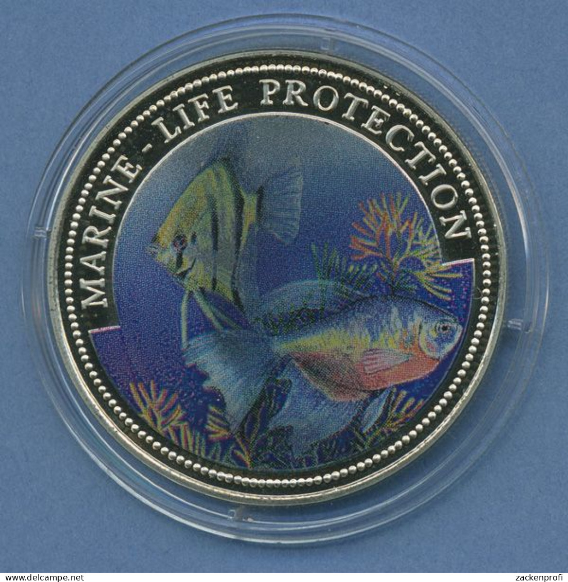 Liberia 1 Dollar 1996 Mereresschutz Fische, Farbig, KM 569 PP In Kapsel (m4565) - Liberia