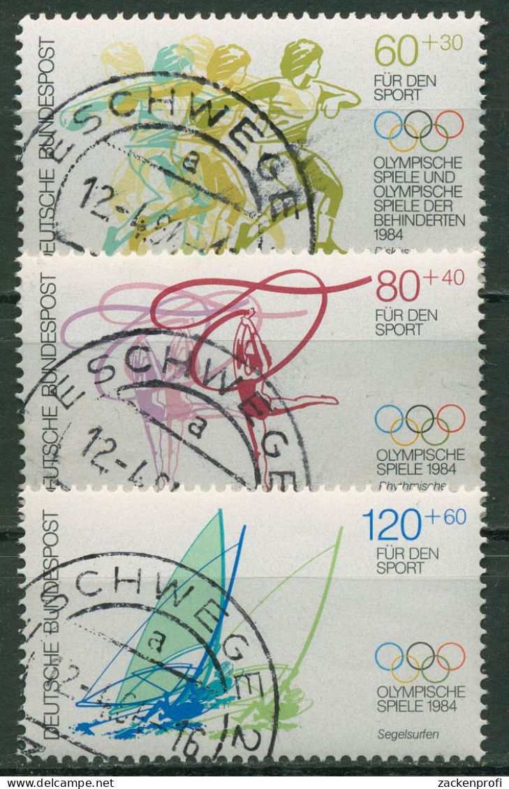 Bund 1984 Sporthilfe Olympia Sommerspiele Los Angeles 1206/08 Gestempelt - Oblitérés