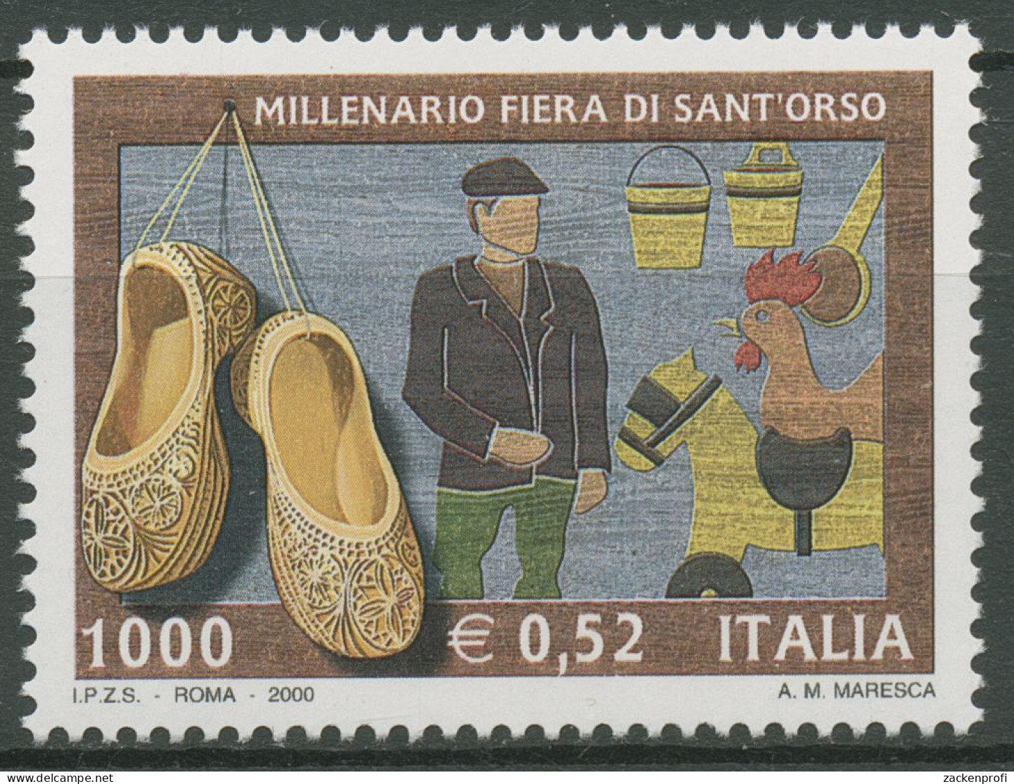 Italien 2000 Aostatal Tracht, Fest Von Sant'Orso 2714 Postfrisch - 1991-00: Mint/hinged
