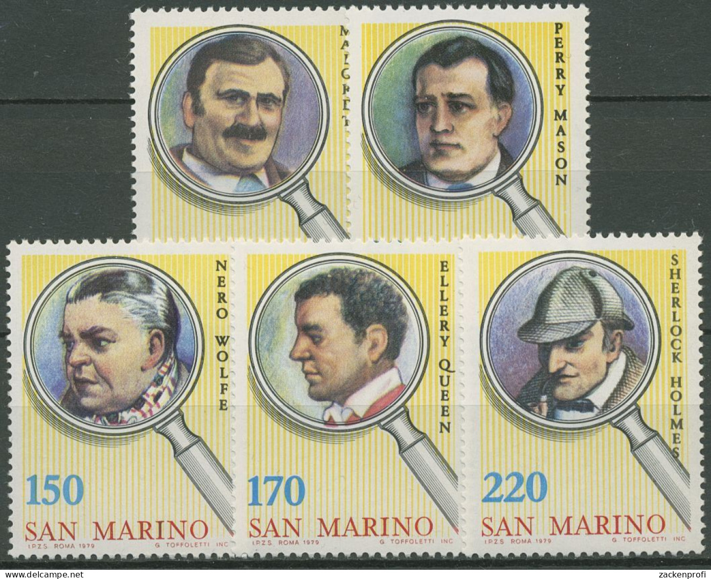 San Marino 1979 Kriminalliteratur Detektive 1175/79 Postfrisch - Neufs