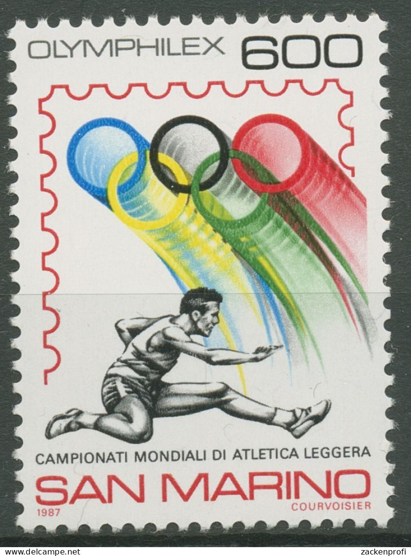 San Marino 1987 OLYMPHILEX Leichtathletik-WM 1374 Postfrisch - Ongebruikt