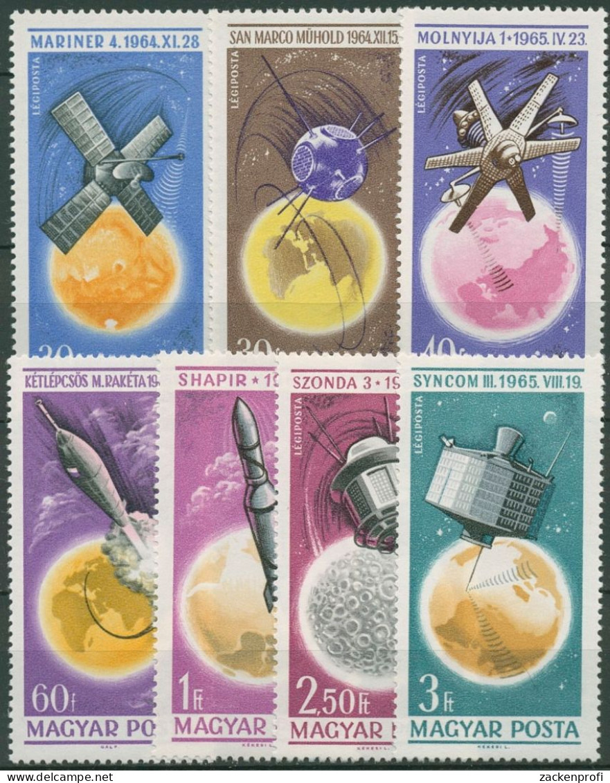 Ungarn 1965 Weltraumforschung Satelliten 2194/00 A Postfrisch - Unused Stamps