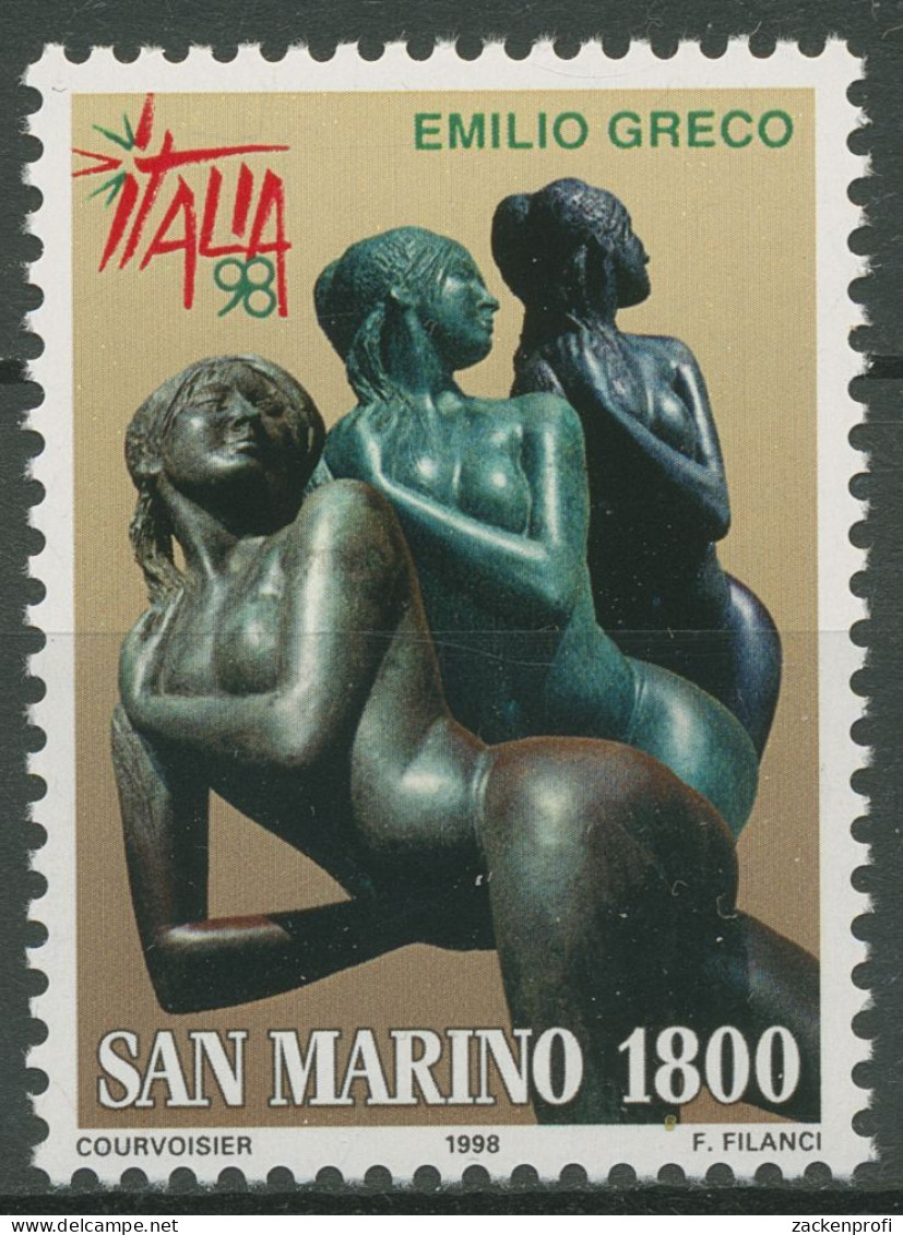 San Marino 1998 Briefmarkenausstellung ITALIA Tag Der Kunst 1805 Postfrisch - Ungebraucht