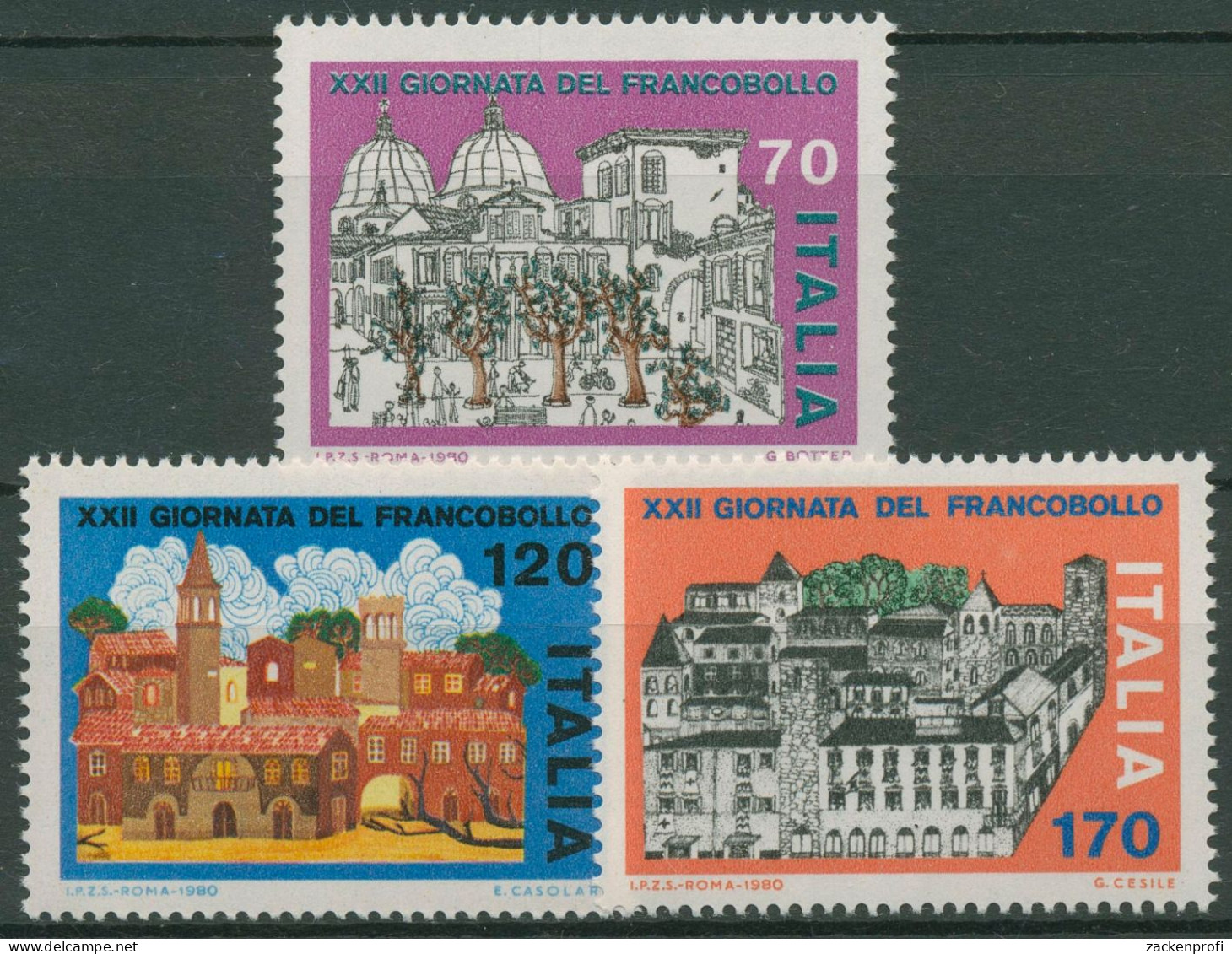 Italien 1980 Tag Der Briefmarke Kinderzeichnungen 1739/41 Postfrisch - 1971-80: Ungebraucht