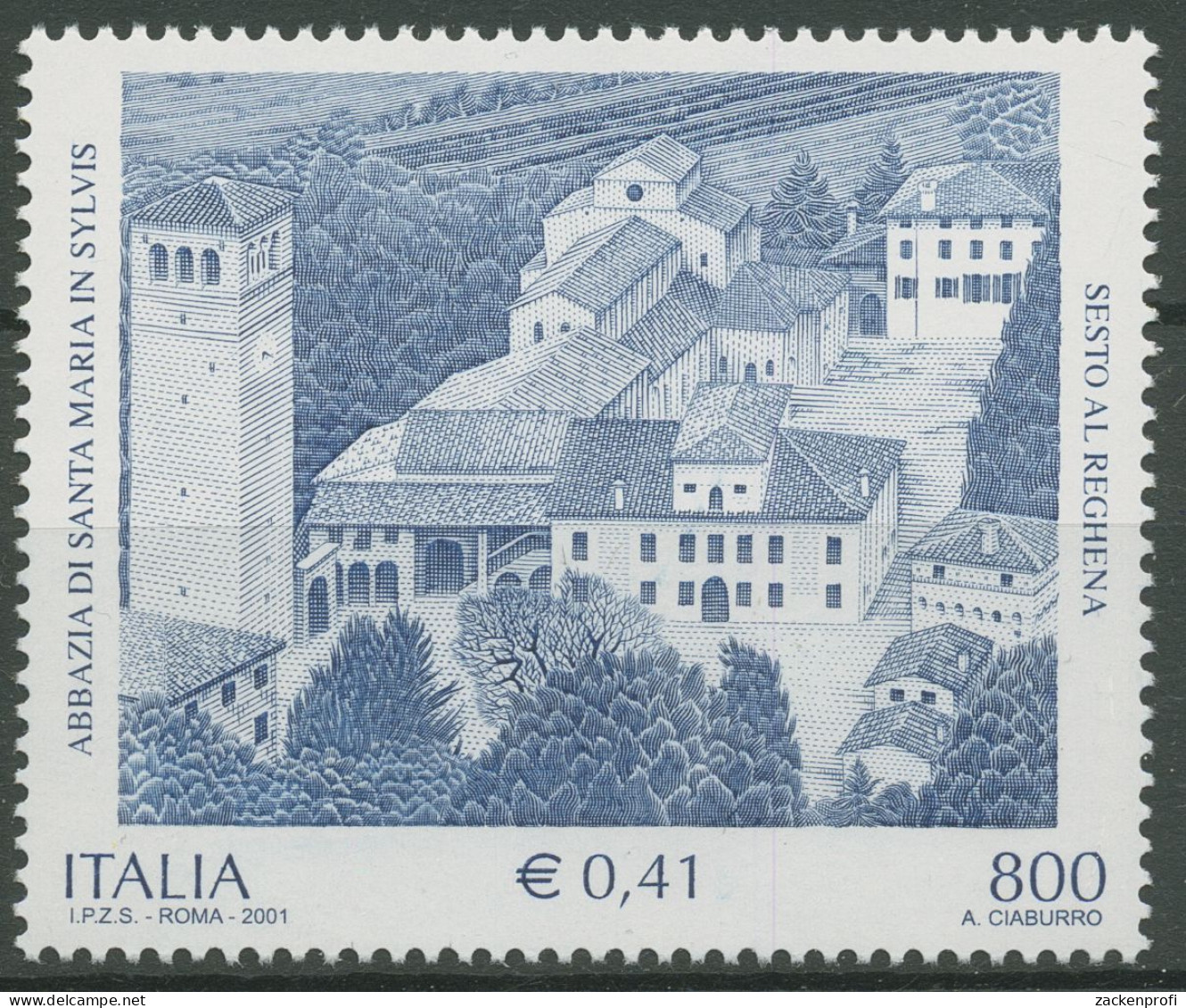 Italien 2001 Kulturelles Erbe Benediktinerabtei Santa Maria 2747 Postfrisch - 2001-10:  Nuovi