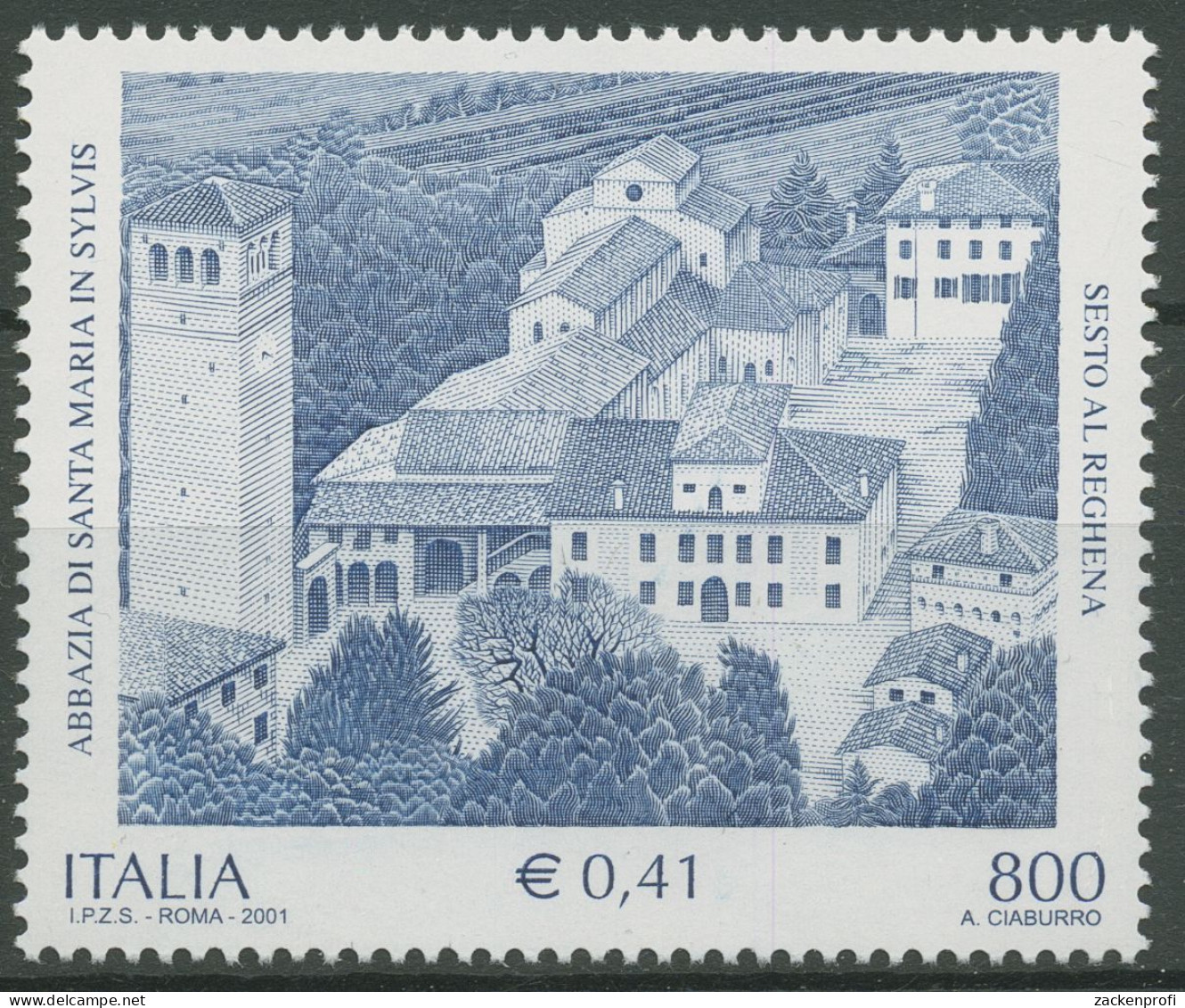 Italien 2001 Kulturelles Erbe Benediktinerabtei Santa Maria 2747 Postfrisch - 2001-10: Ungebraucht