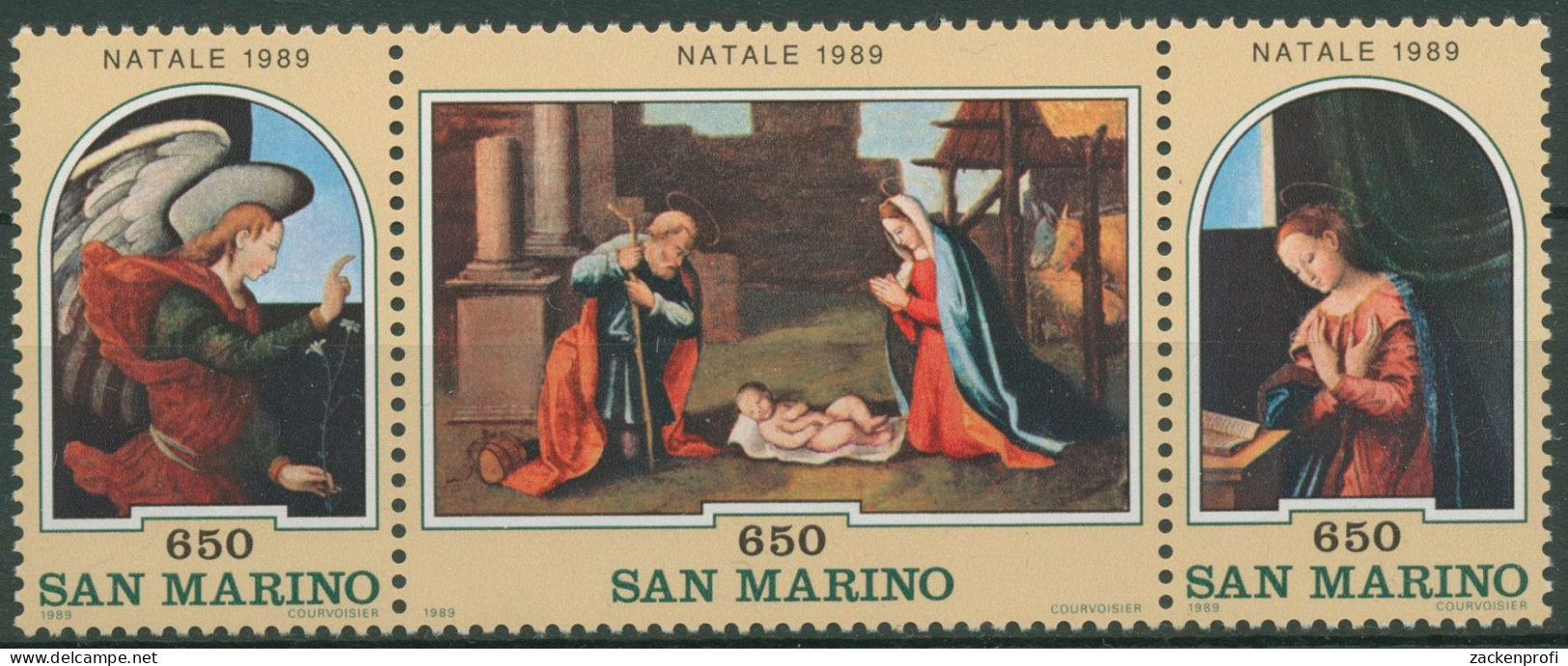 San Marino 1989 Weihnachten Polyptychon 1427/29 ZD Postfrisch - Neufs