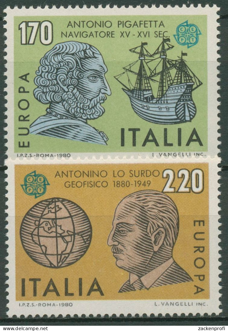 Italien 1980 Europa CEPT Persönlichkeiten 1686/87 Postfrisch - 1971-80: Mint/hinged
