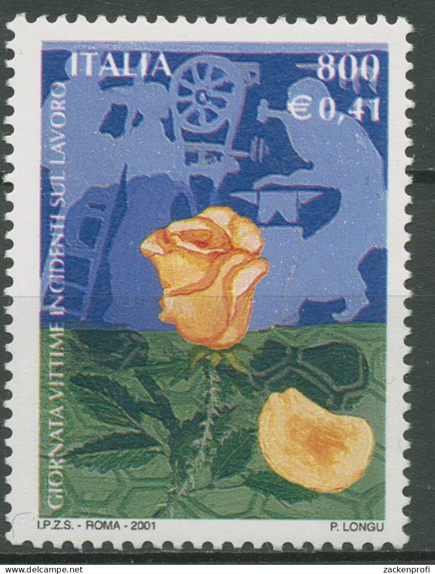 Italien 2001 Tag Der Opfer Von Arbeitsunfällen 2765 Postfrisch - 2001-10: Nieuw/plakker