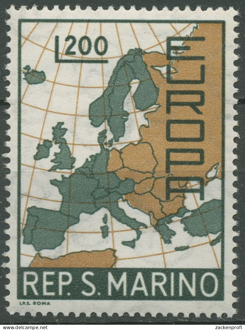 San Marino 1967 Europa CEPT Landkarte 890 Postfrisch - Ungebraucht