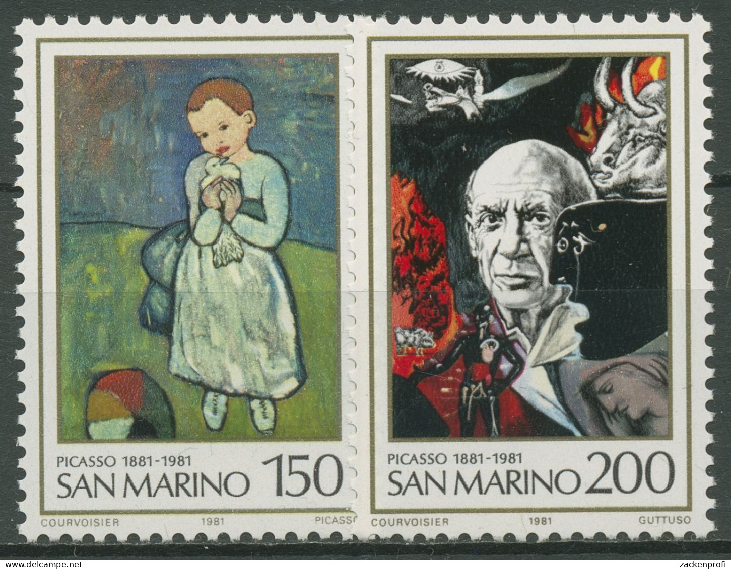 San Marino 1981 Pablo Picasso Gemälde 1242/43 Postfrisch - Neufs