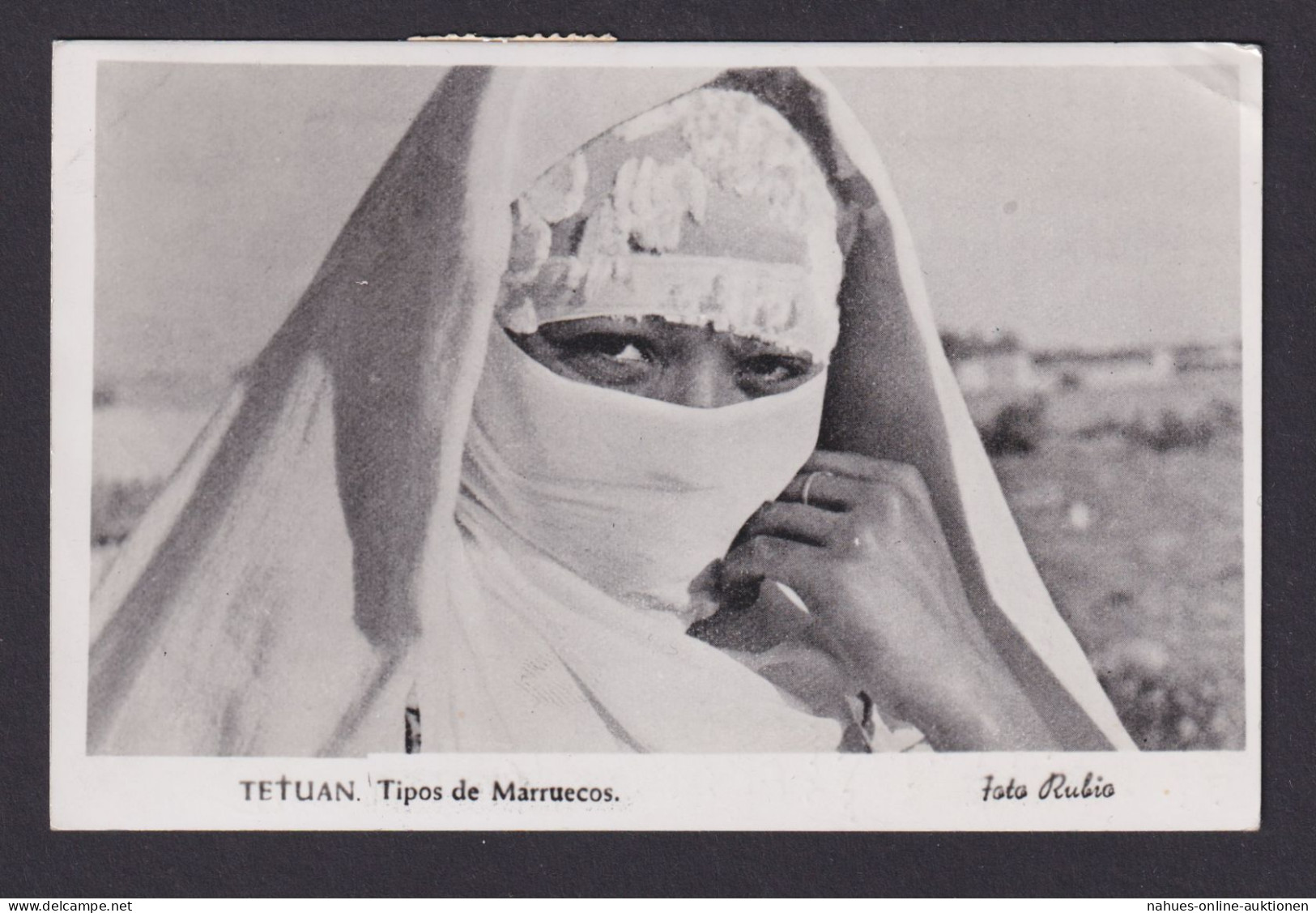 Ansichtskarte Spanien Kolonien Spanisch Marokko Tetuan Tipos De Marruecos Nach - Ohne Zuordnung